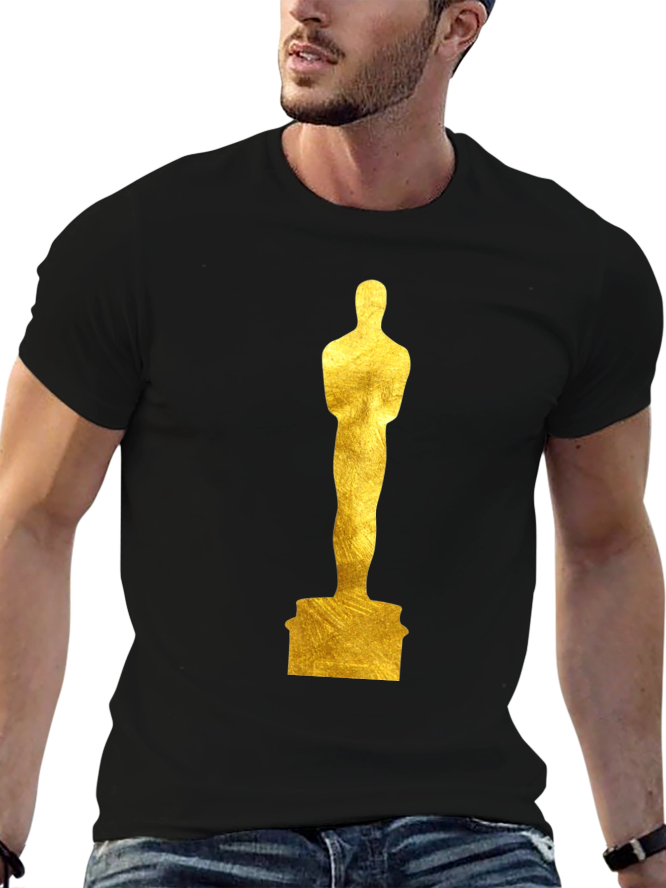 Oscar Statue Graphic Tee - Black T-Shirt