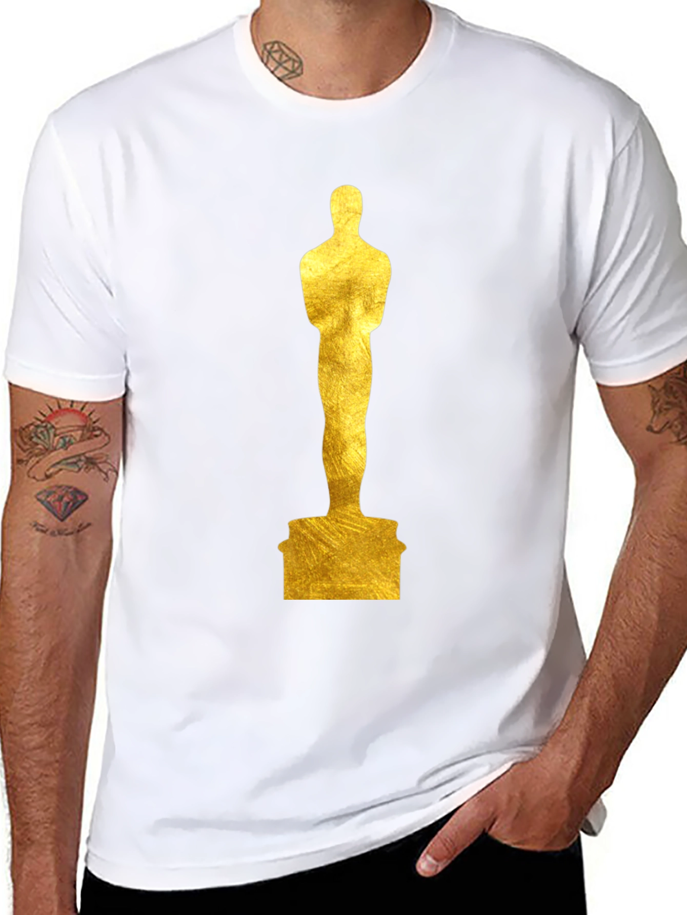 Oscar Statue Graphic Tee - Black T-Shirt
