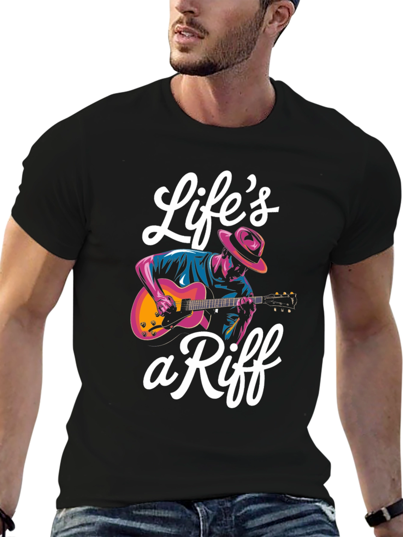Lifes a Riff Graphic T-Shirt - Musician Tee