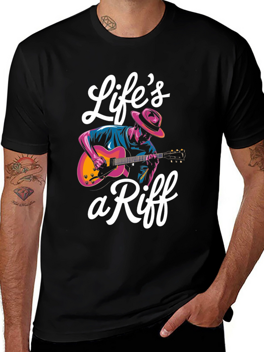 Lifes a Riff Graphic T-Shirt - Musician Tee