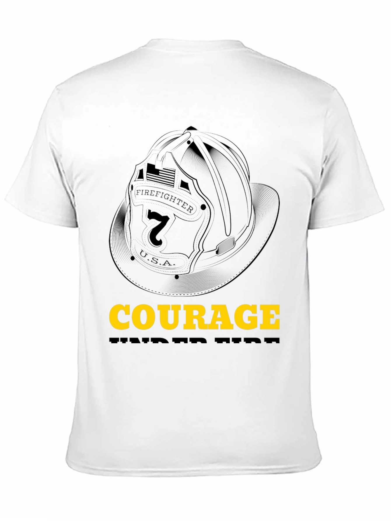 Courage Firefighter Graphic Tee