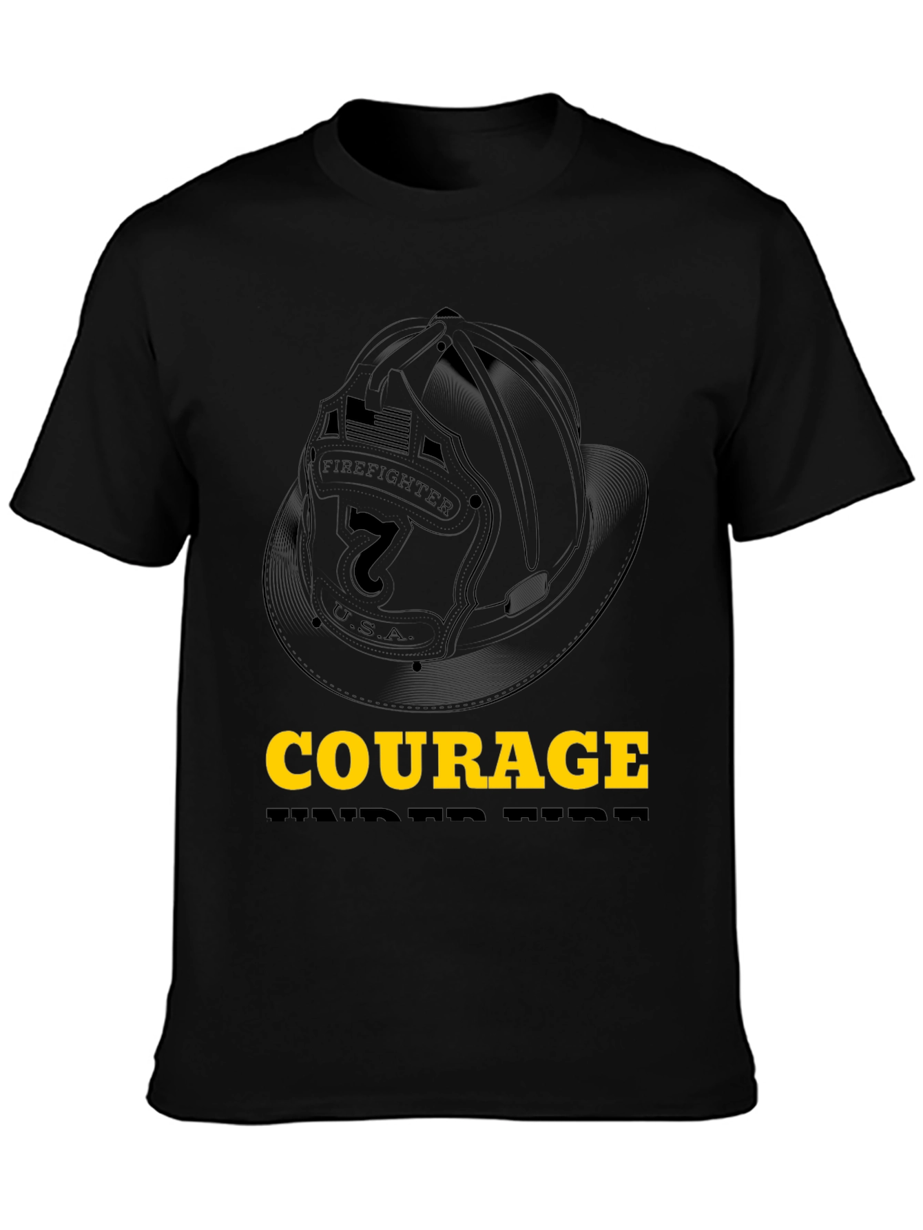 Courage Firefighter Graphic Tee