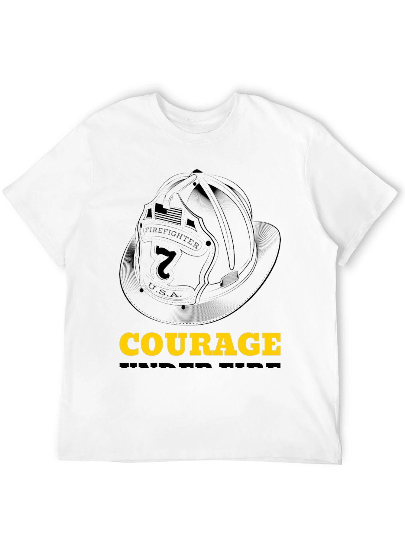 Courage Firefighter Graphic Tee