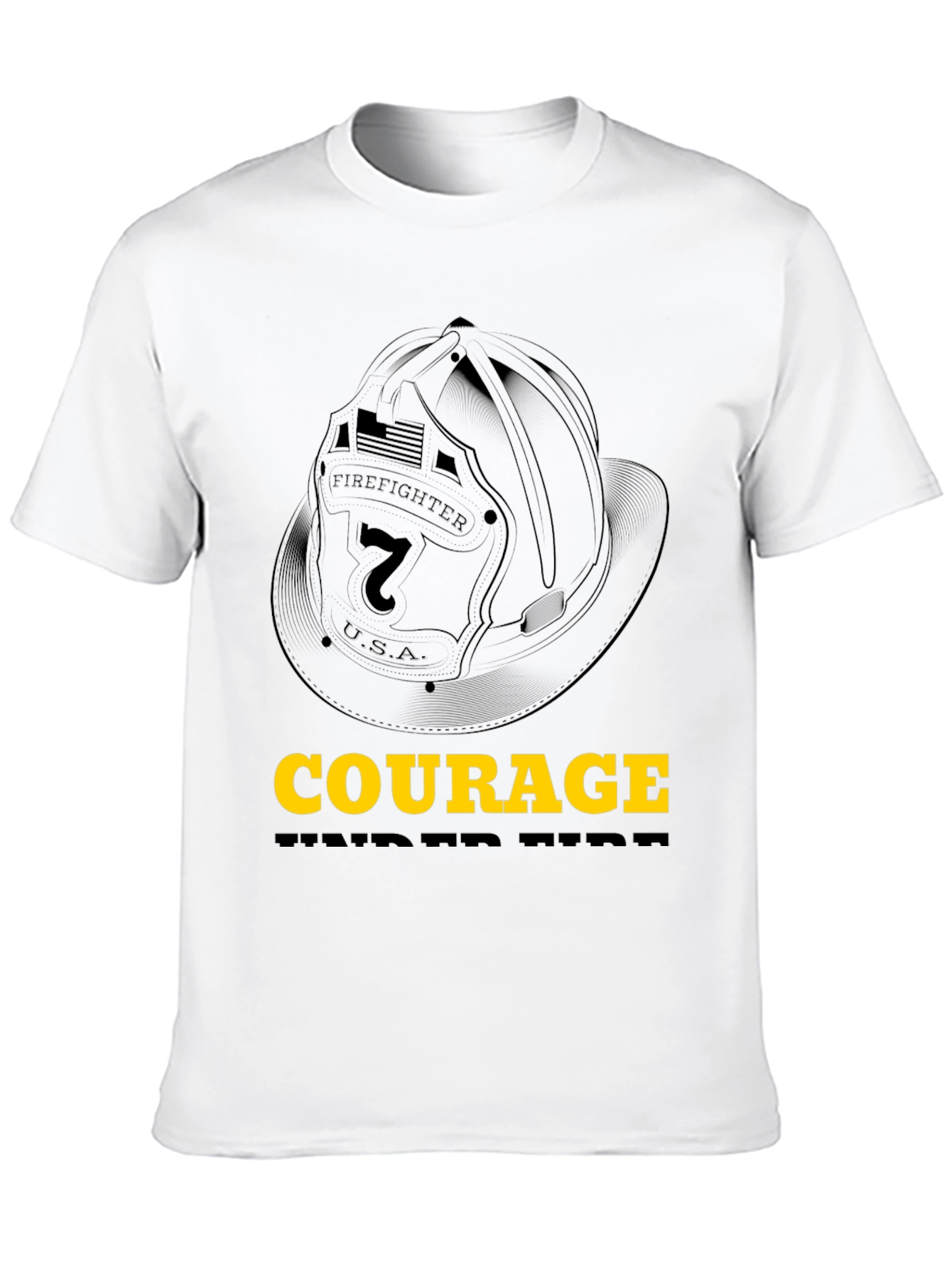 Courage Firefighter Graphic Tee