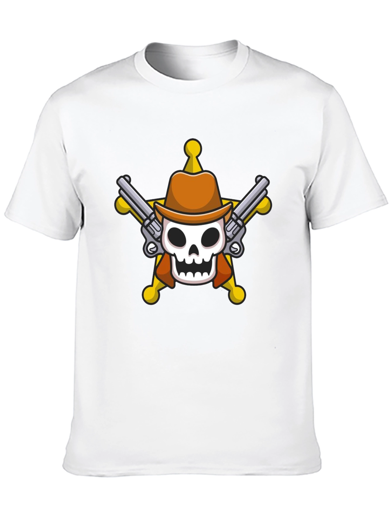 Skull Cowboy T-Shirt - Western Style Tee