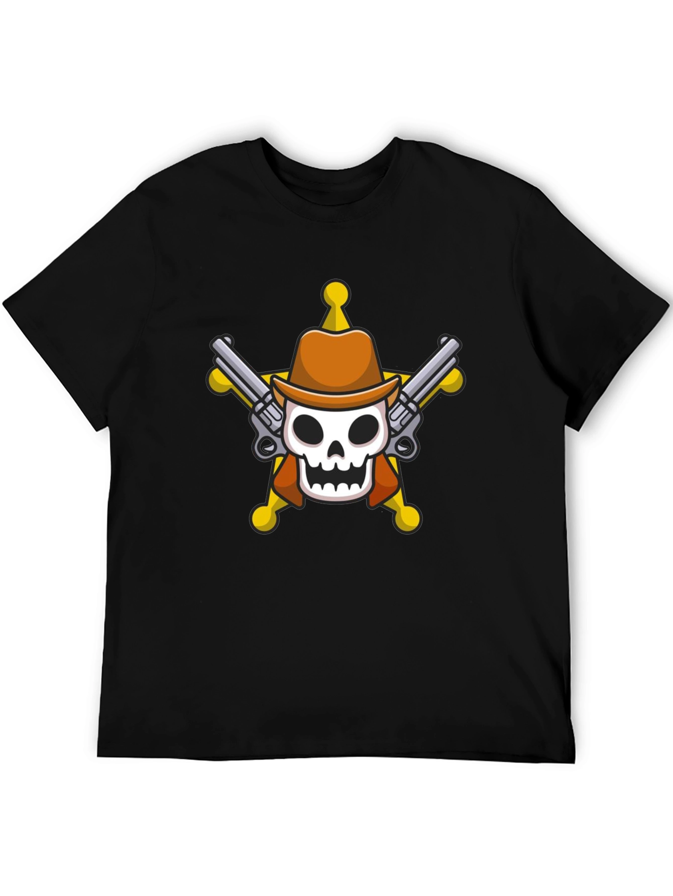 Skull Cowboy T-Shirt - Western Style Tee