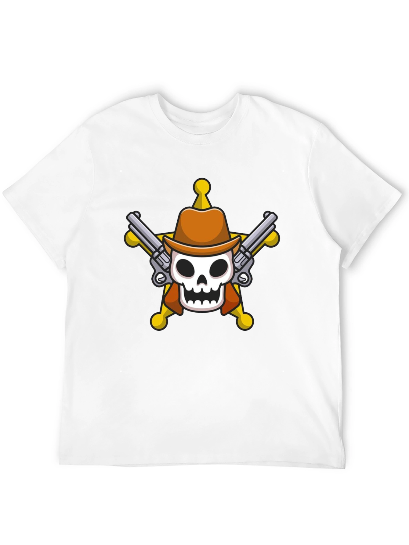 Skull Cowboy T-Shirt - Western Style Tee