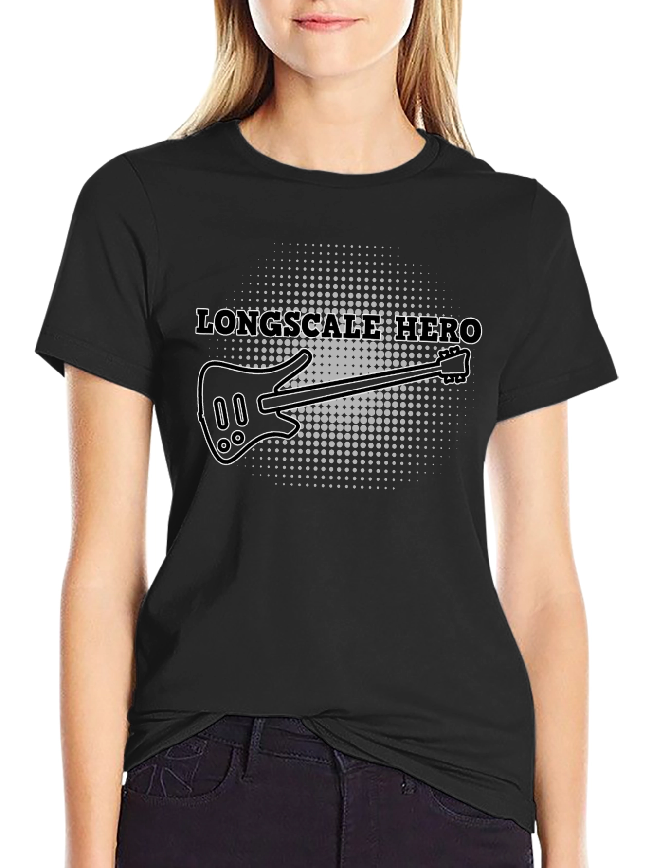Longscale Hero Guitar Player T-Shirt