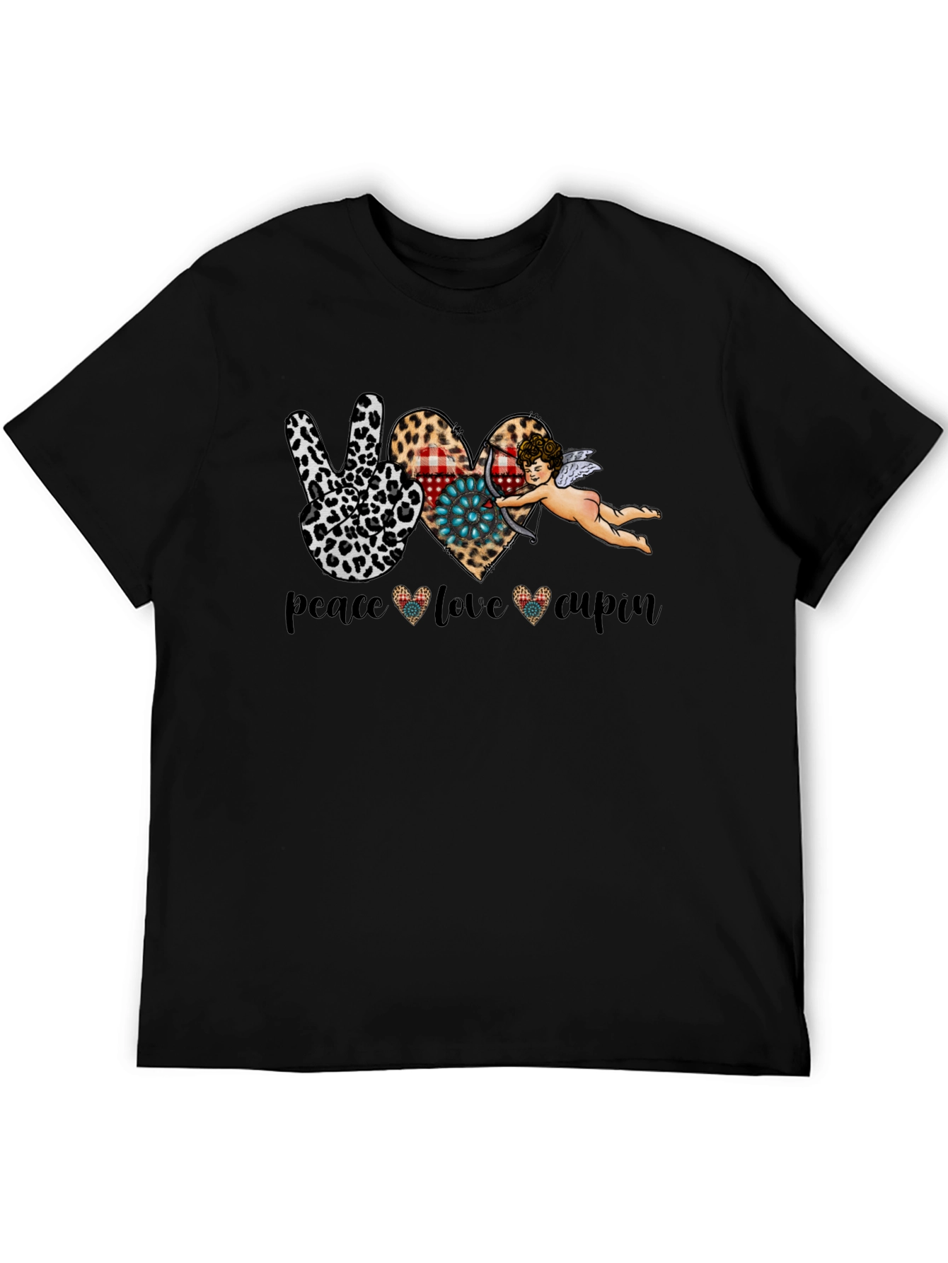 Peace Love Cupid Graphic T-Shirt