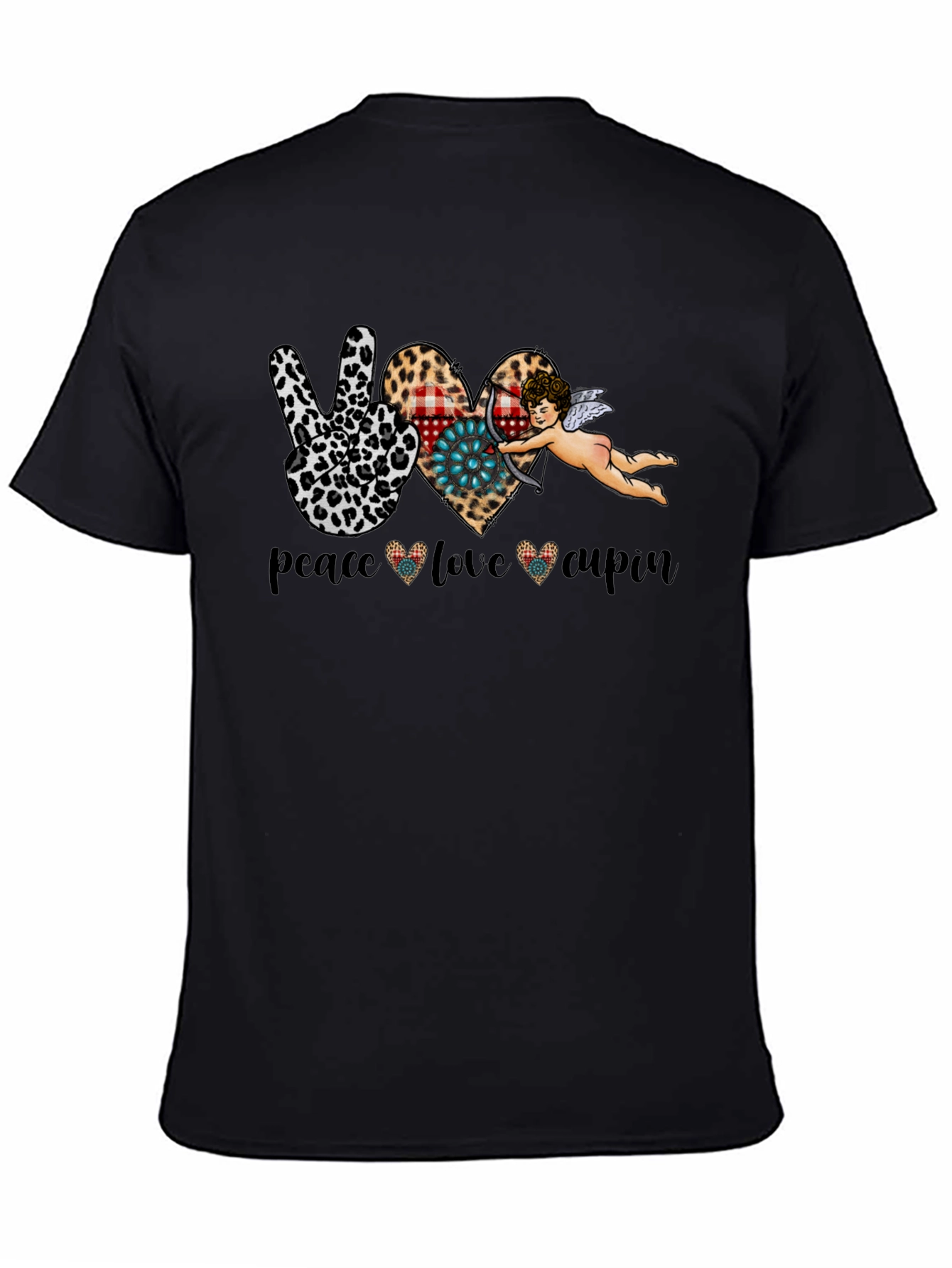 Peace Love Cupid Graphic T-Shirt