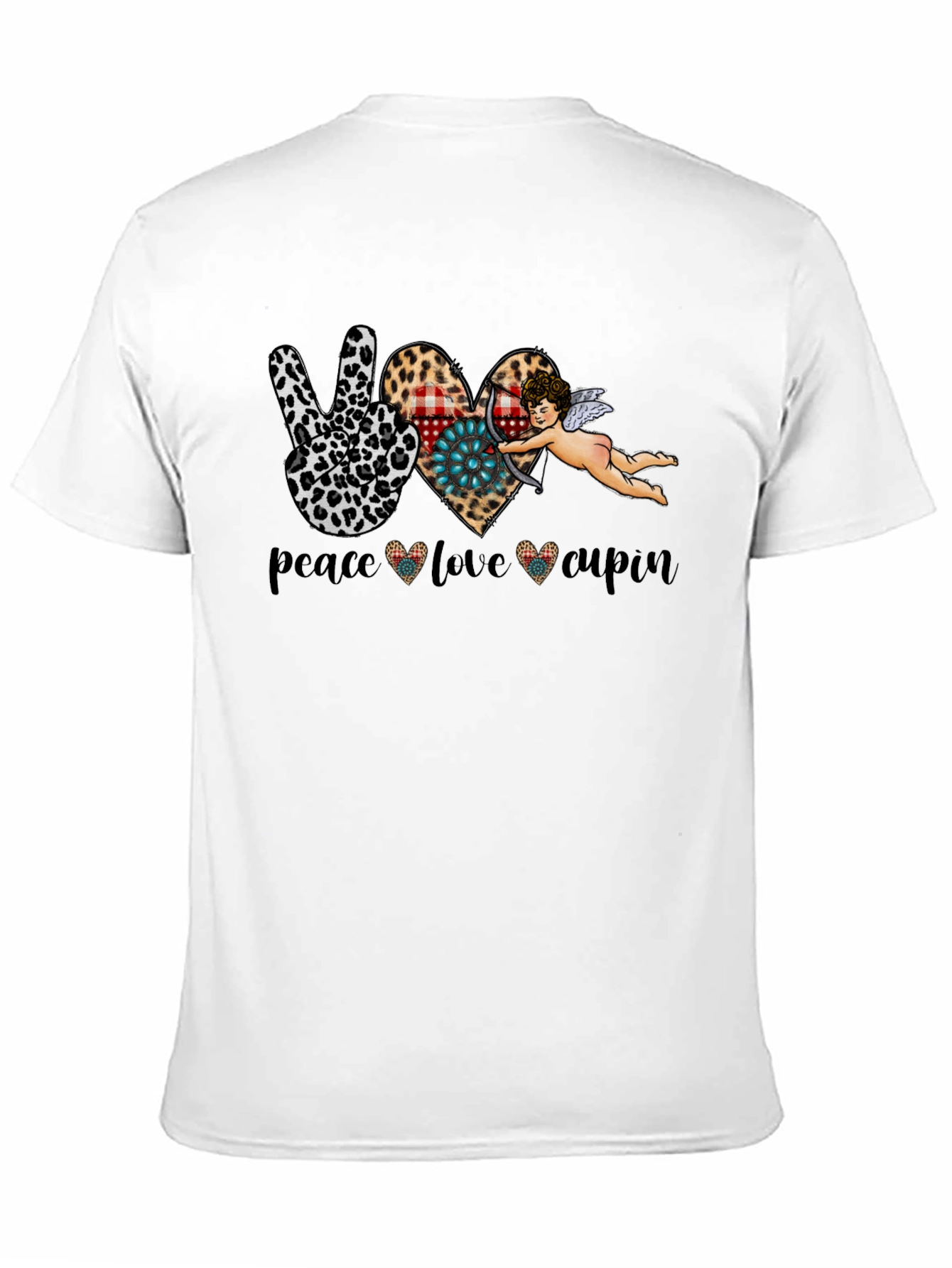 Peace Love Cupid Graphic T-Shirt