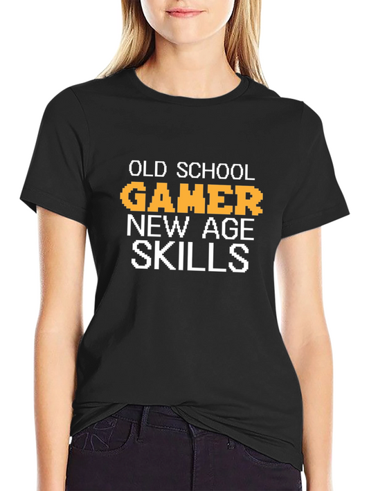 Old School Gamer T-Shirt - New Age Skills Tee