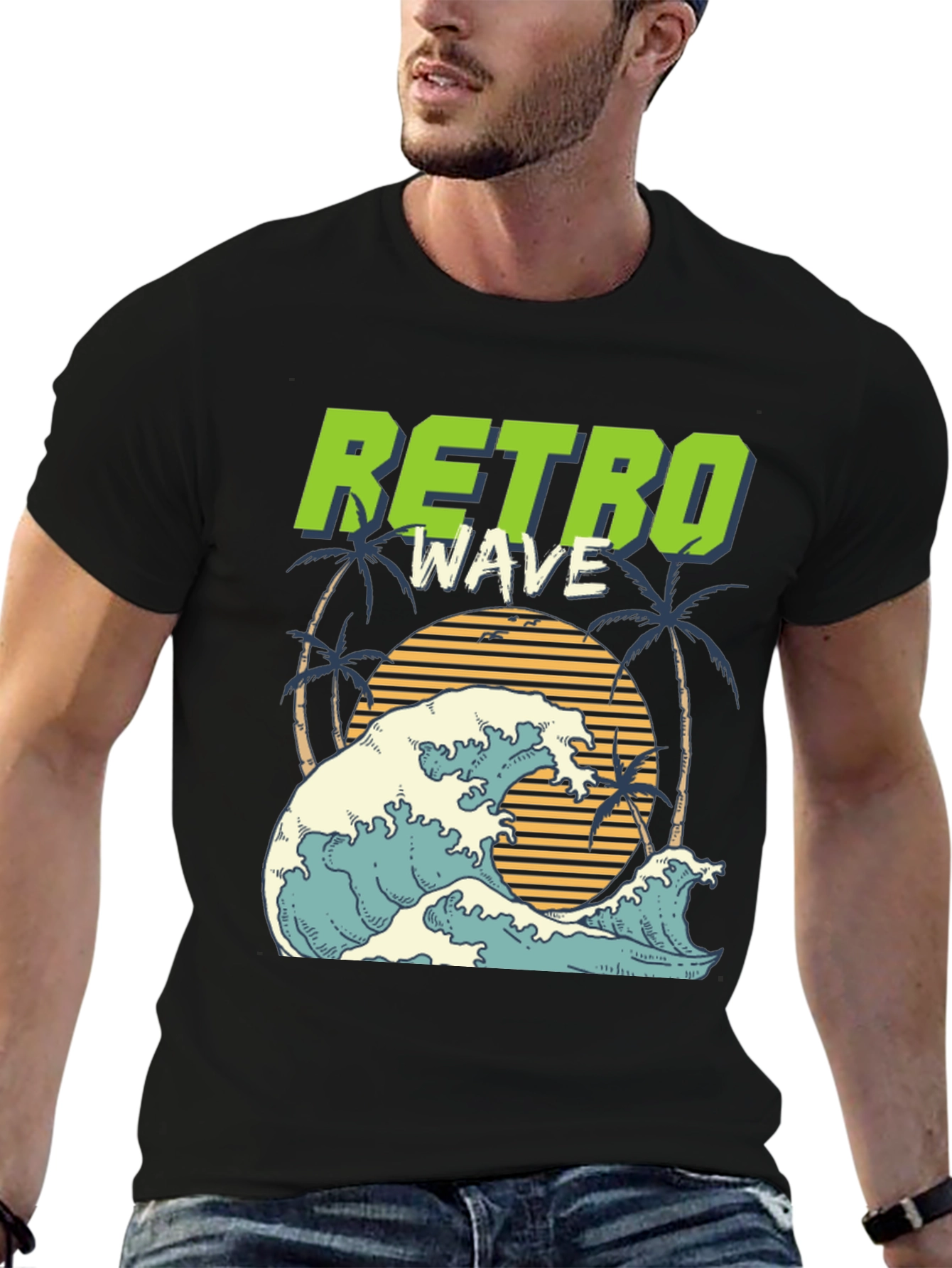Retro Wave Graphic T-Shirt