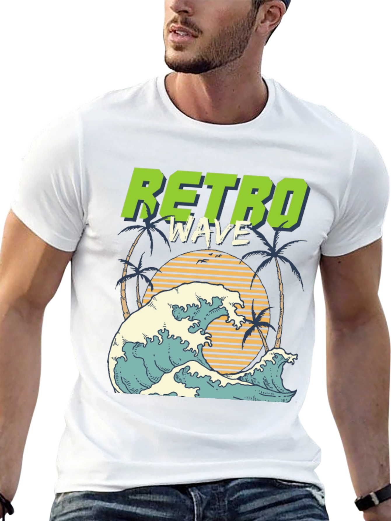 Retro Wave Graphic T-Shirt