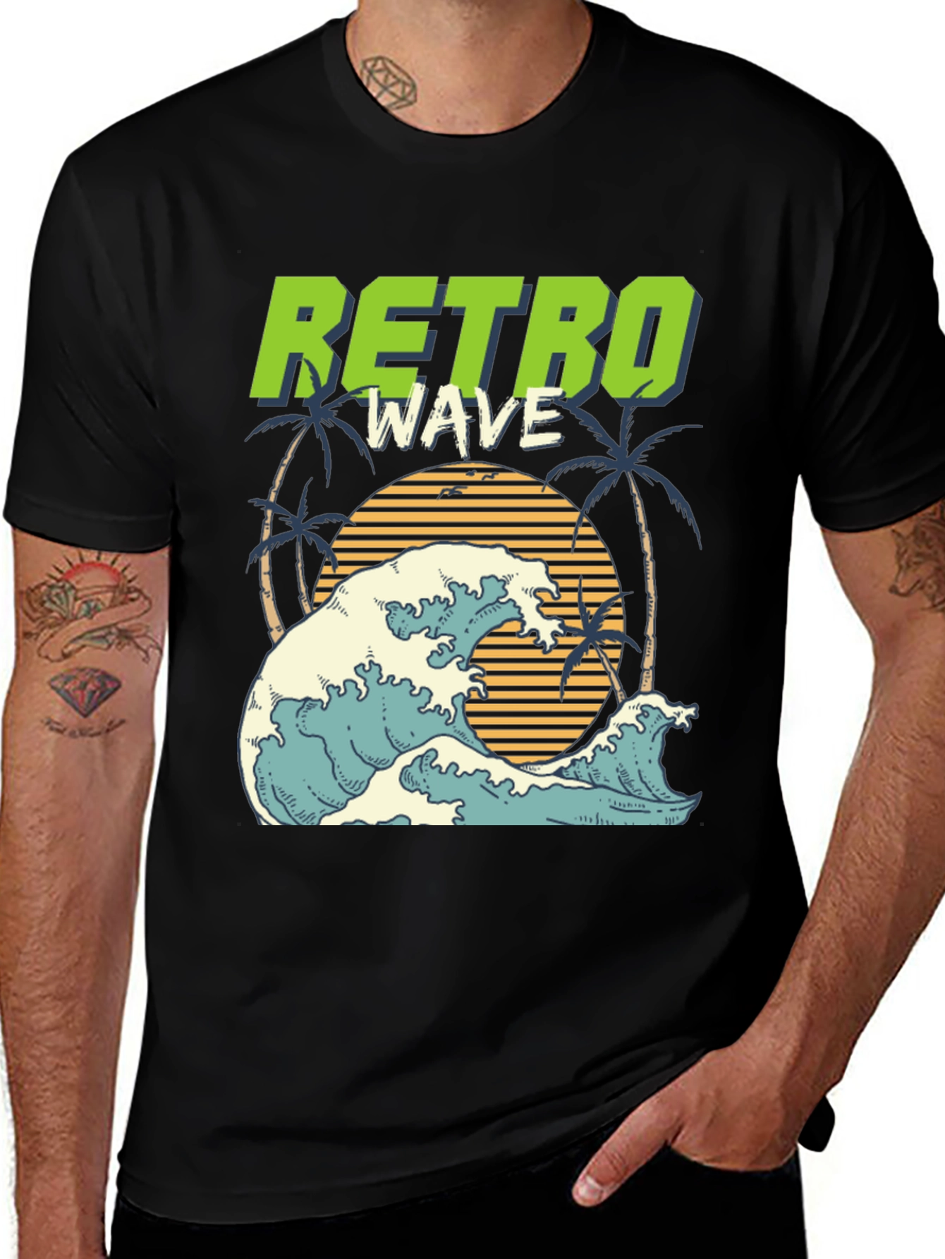 Retro Wave Graphic T-Shirt