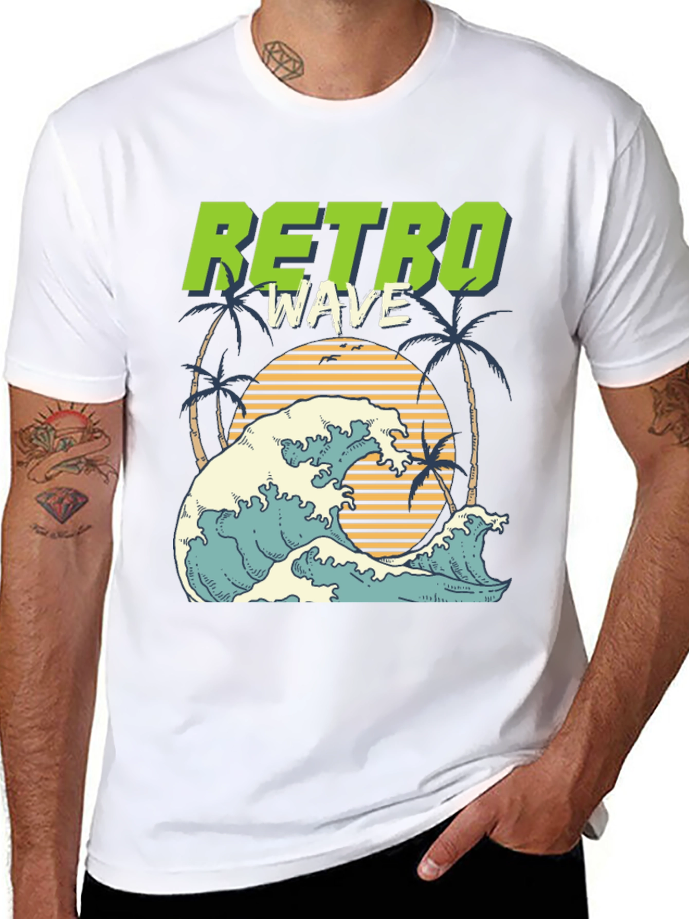 Retro Wave Graphic T-Shirt