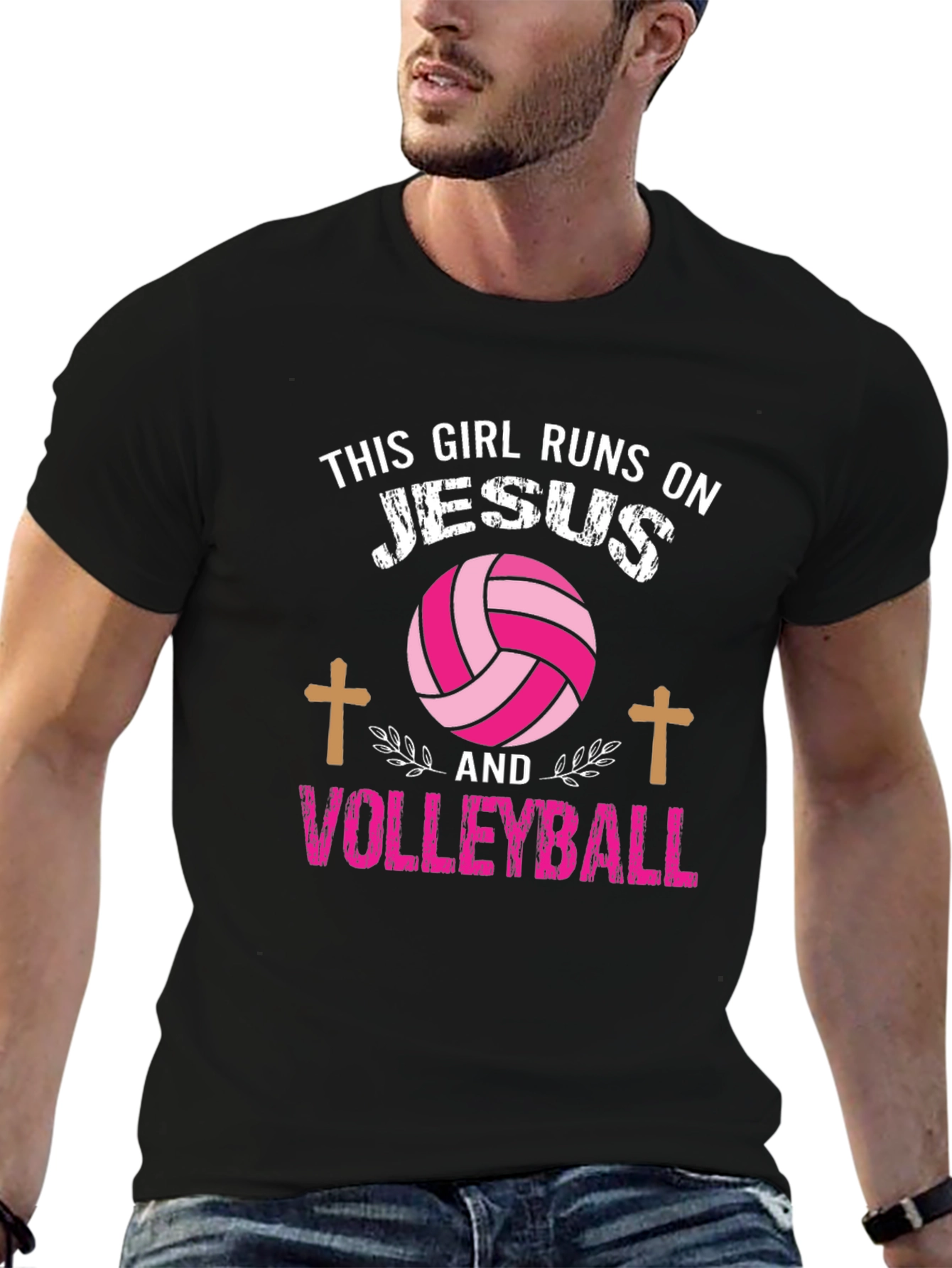 Jesus and Volleyball T-Shirt