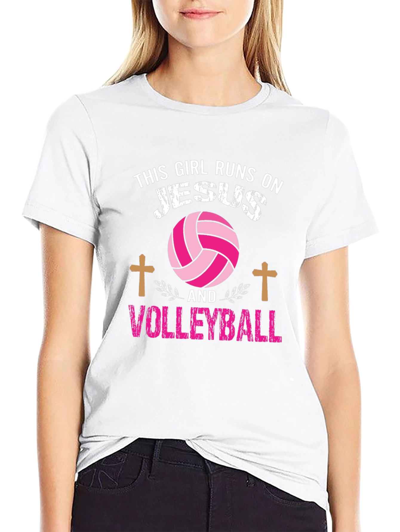 Jesus and Volleyball T-Shirt