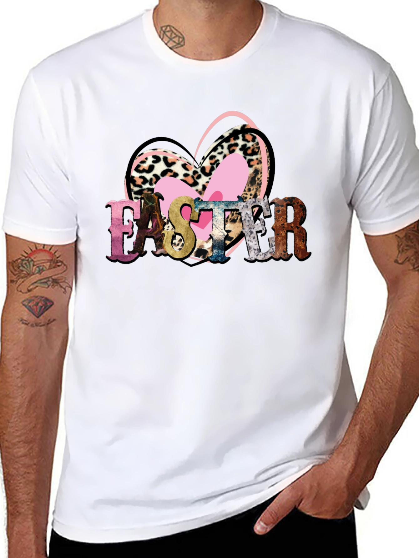 Easter Heart T-Shirt - Fun Holiday Apparel