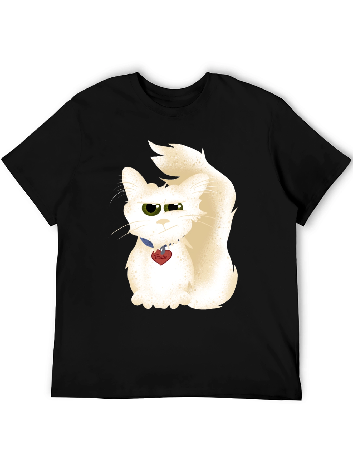 Funny Cat Graphic T-Shirt - Trouble Maker Tee