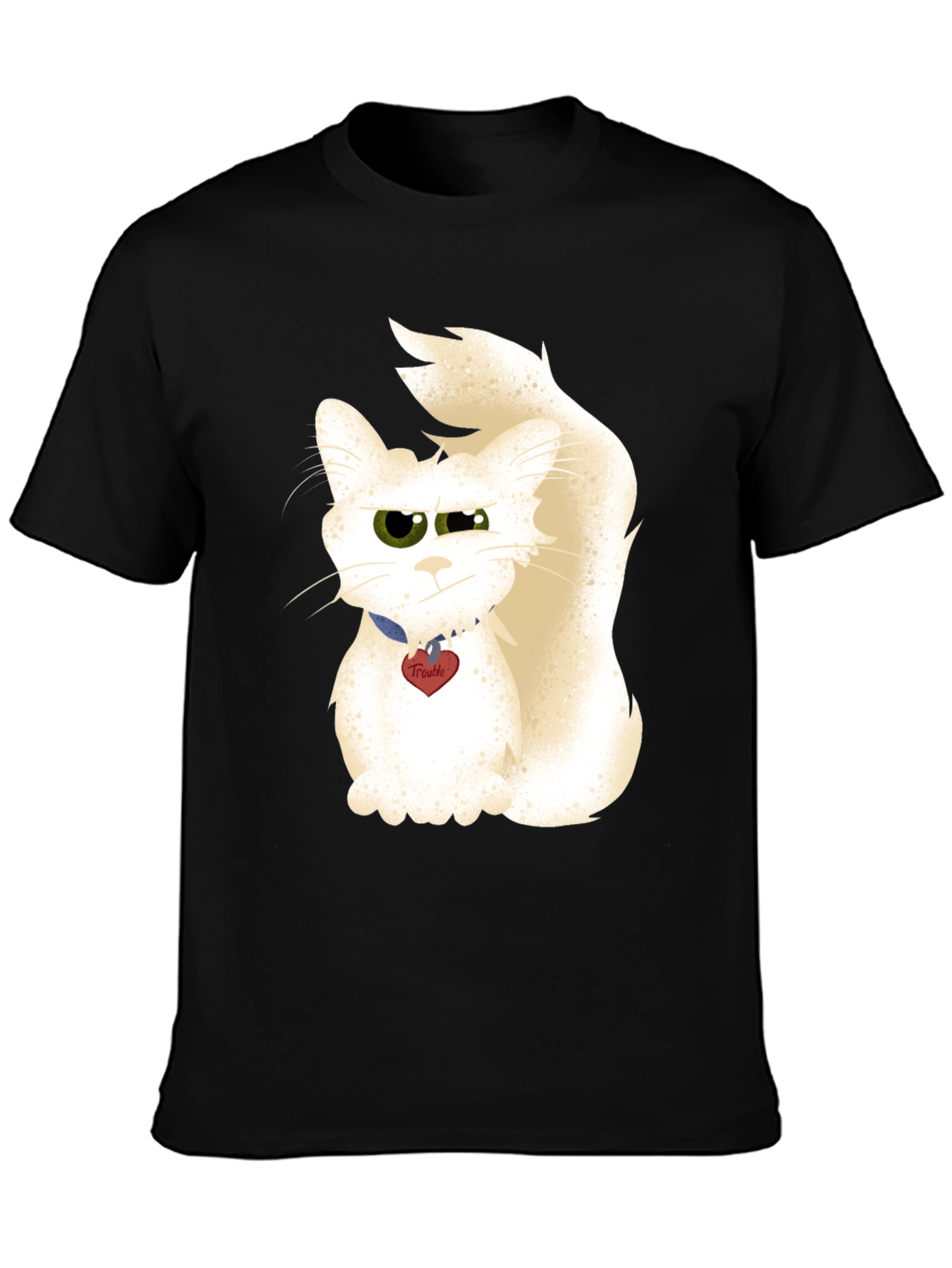 Funny Cat Graphic T-Shirt - Trouble Maker Tee