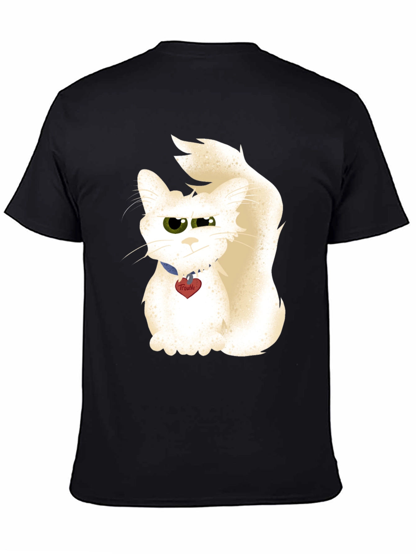 Funny Cat Graphic T-Shirt - Trouble Maker Tee