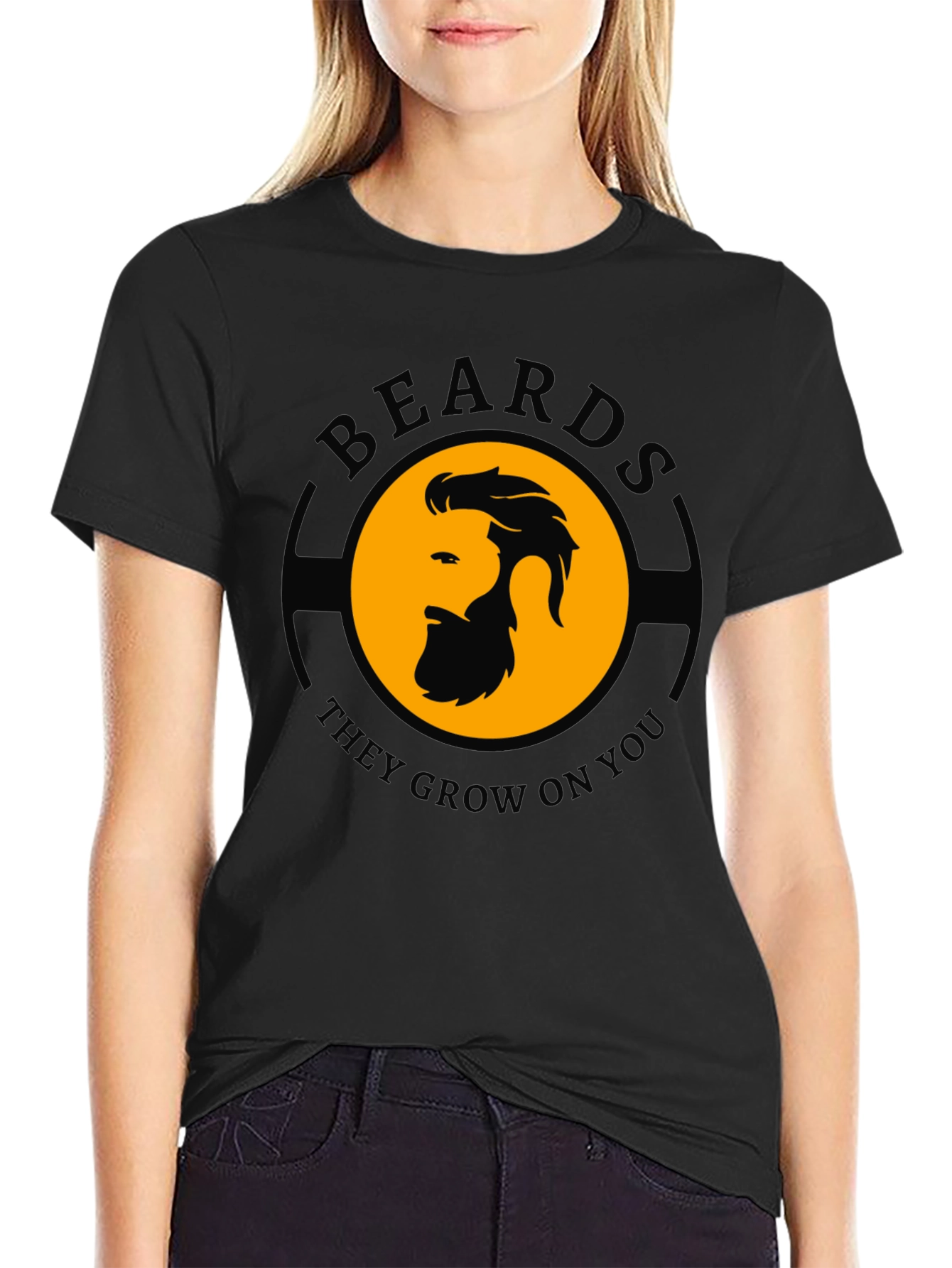Beards They Grow On You Graphic Tee