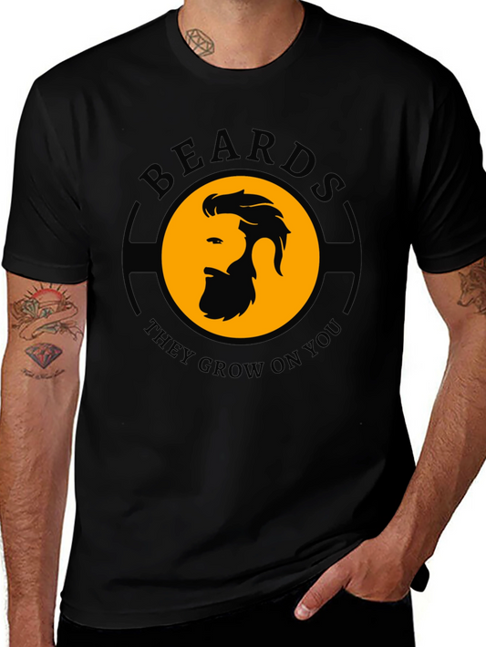 Beards They Grow On You Graphic Tee