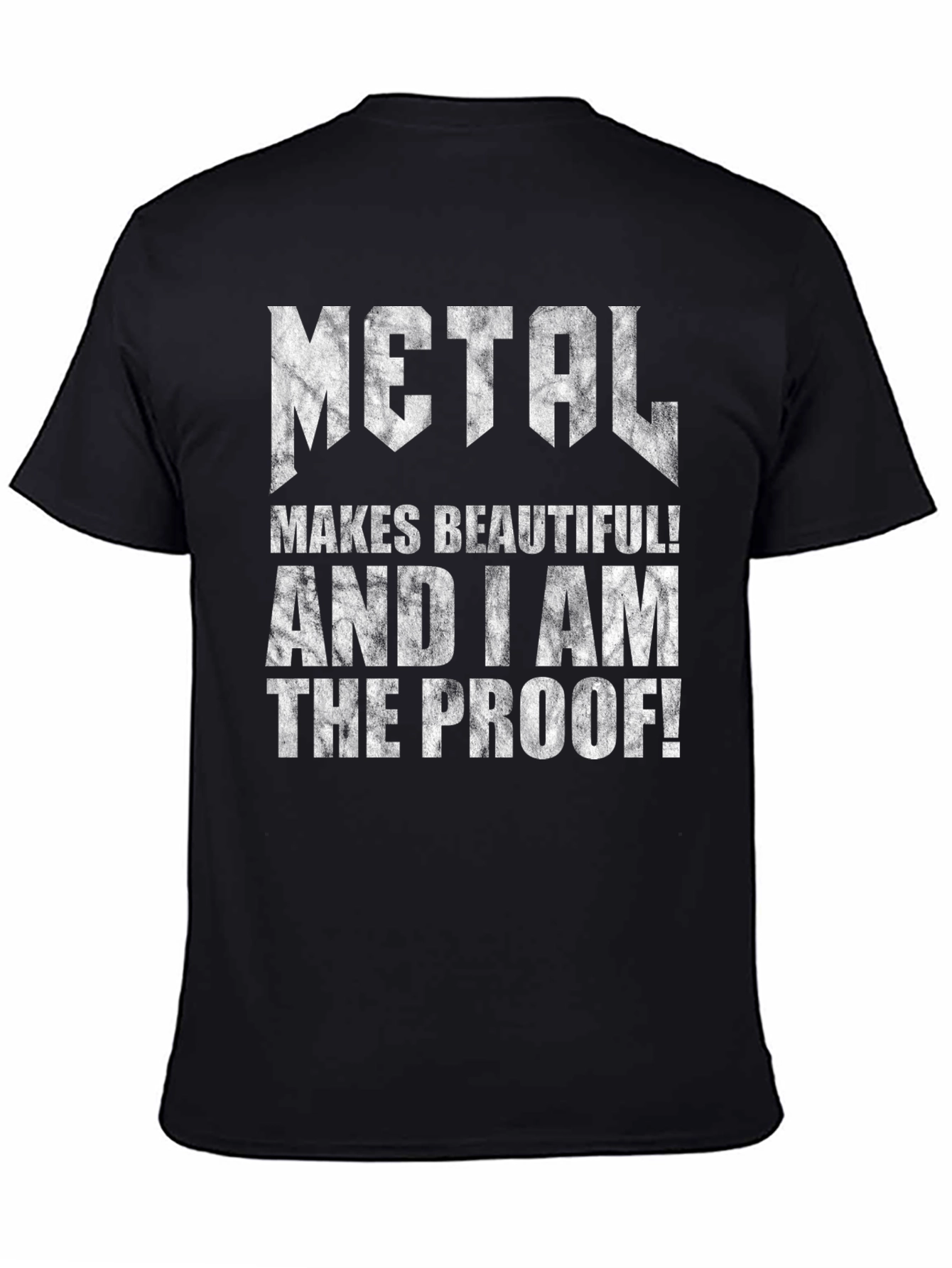 Metal Makes Beautiful T-Shirt: Rock Music Tee