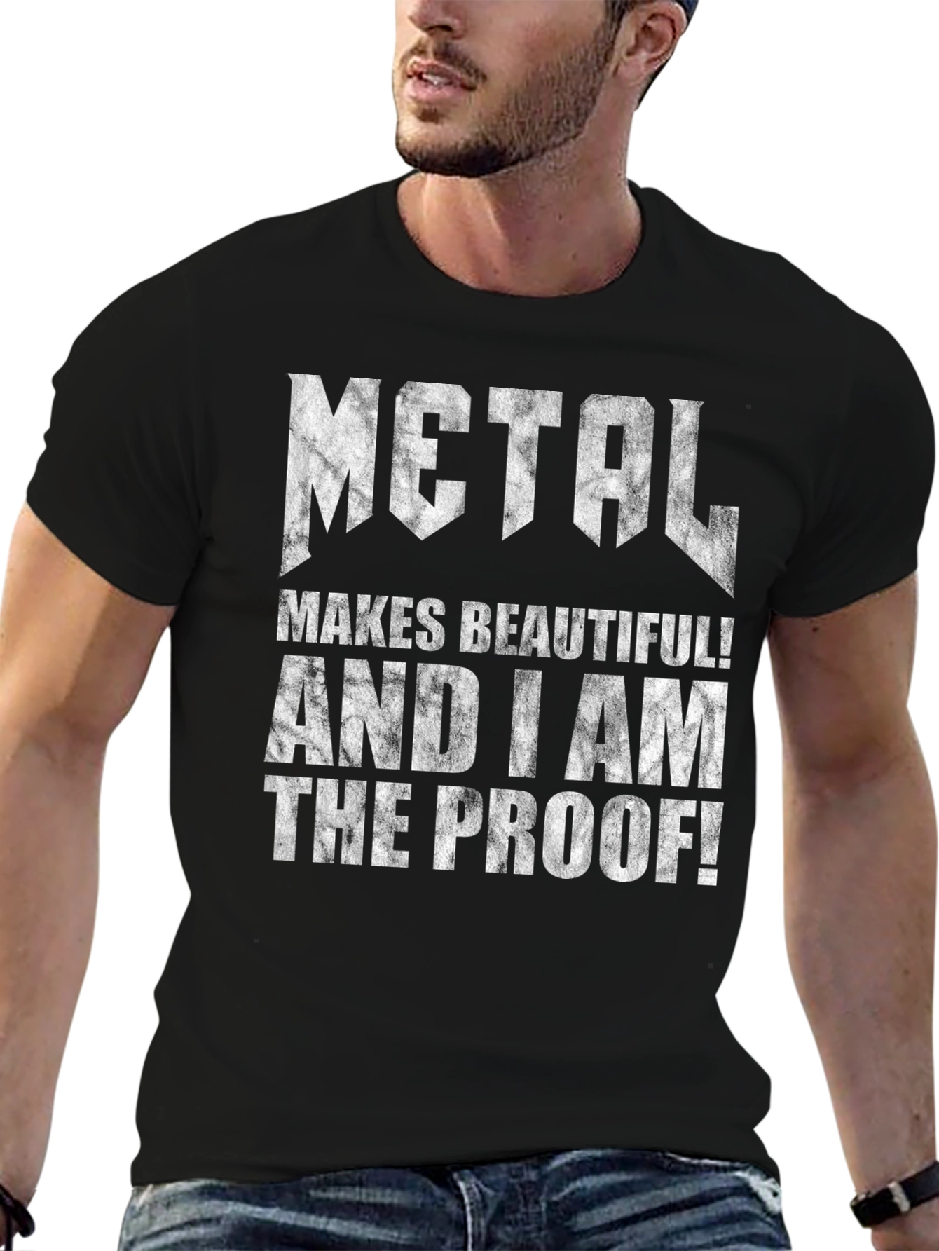 Metal Makes Beautiful T-Shirt: Rock Music Tee
