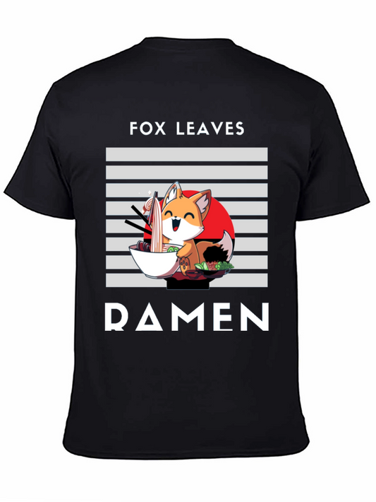 Fox Leaves Ramen Graphic T-Shirt