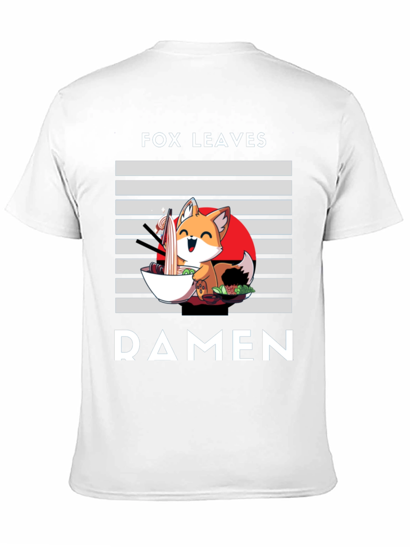 Fox Leaves Ramen Graphic T-Shirt