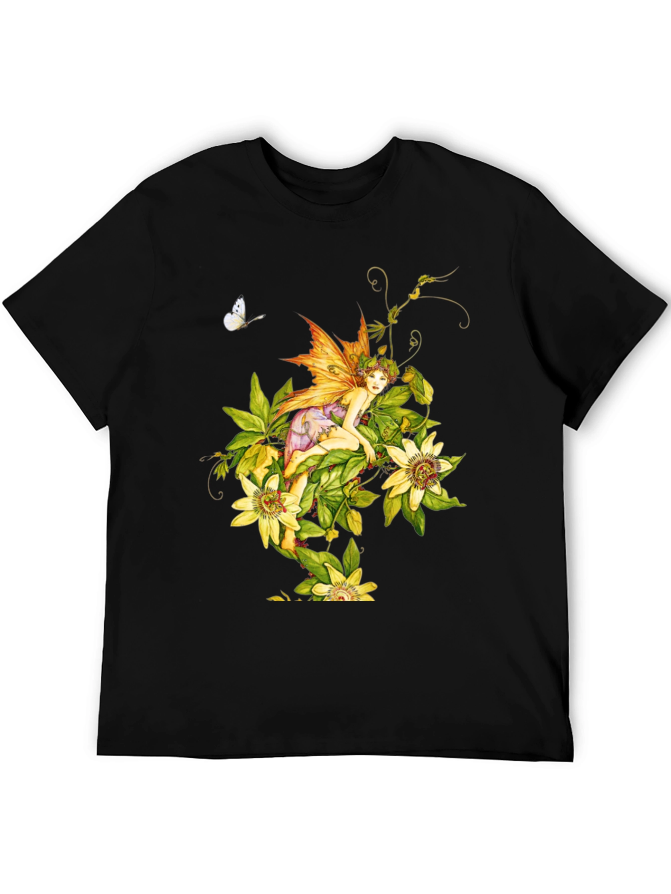 Floral Fairy Graphic Tee - Unique Design