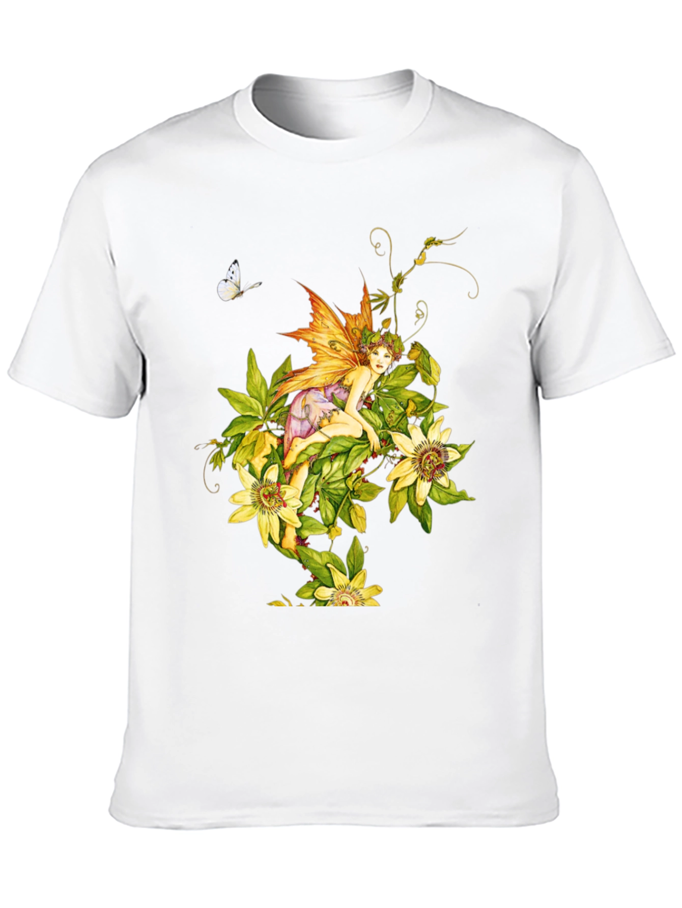 Floral Fairy Graphic Tee - Unique Design