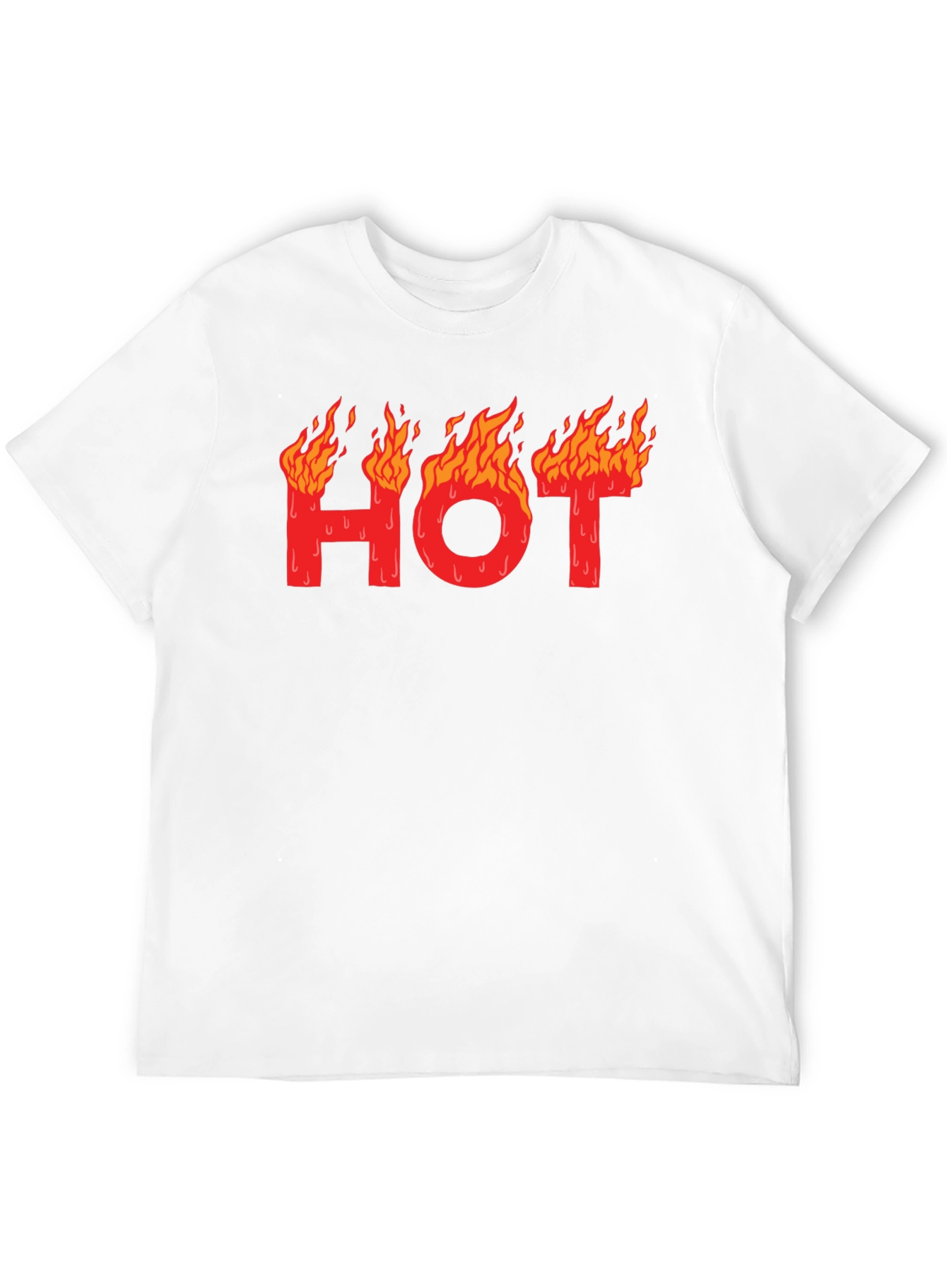 Hot Graphic T-Shirt - Black Cotton Tee