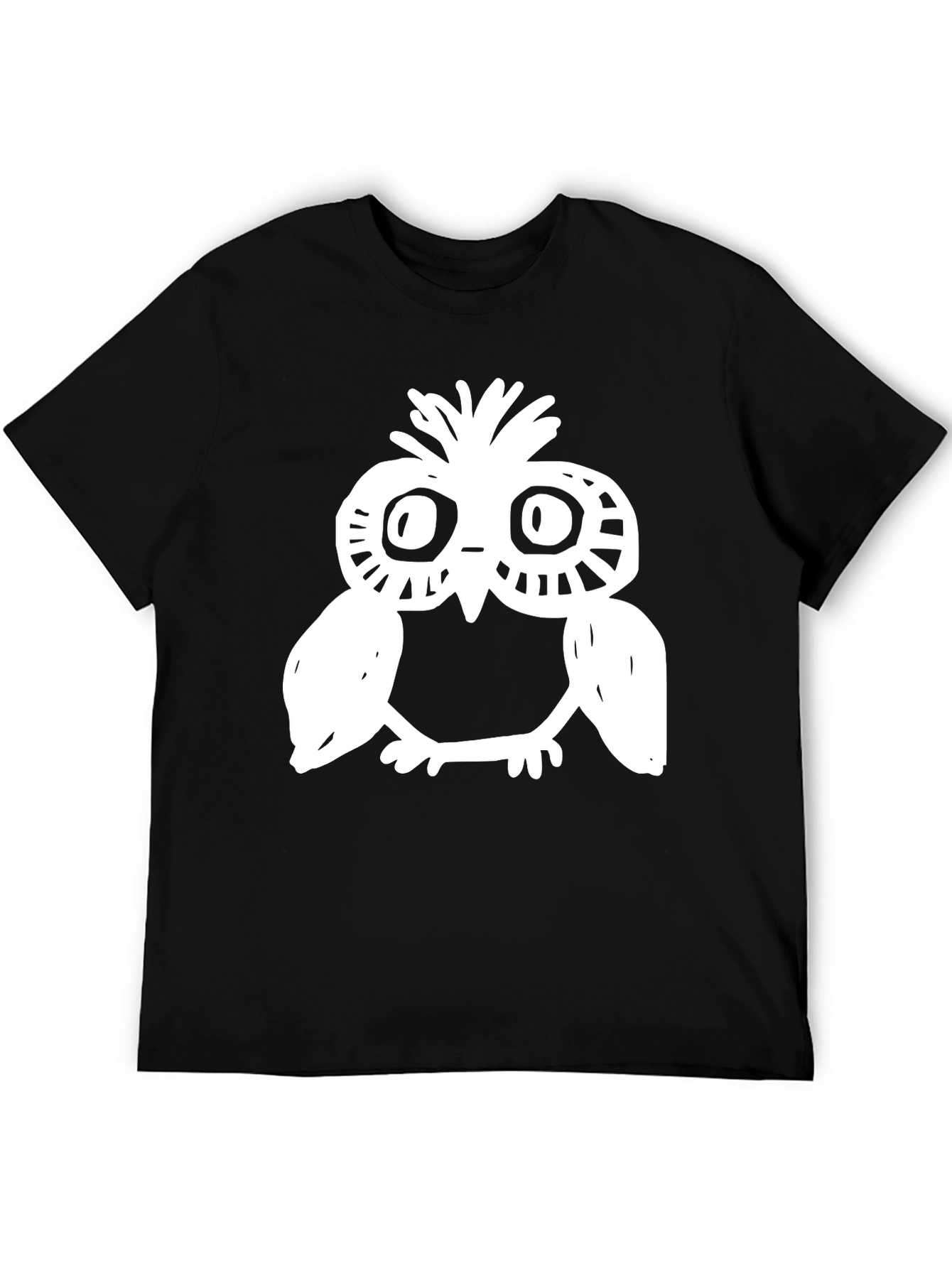 Owl Graphic Black T-Shirt