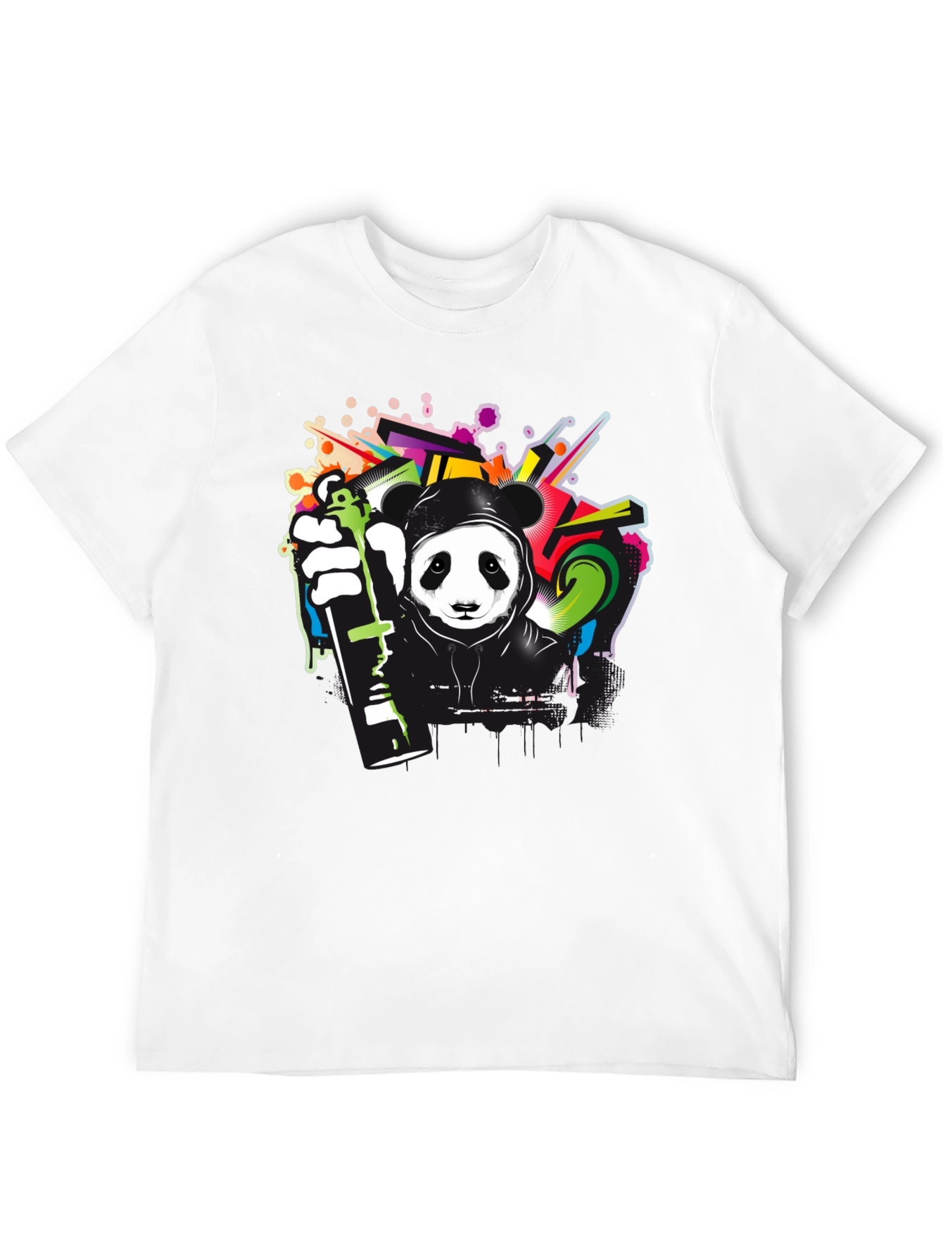 Graffiti Panda Black T-Shirt