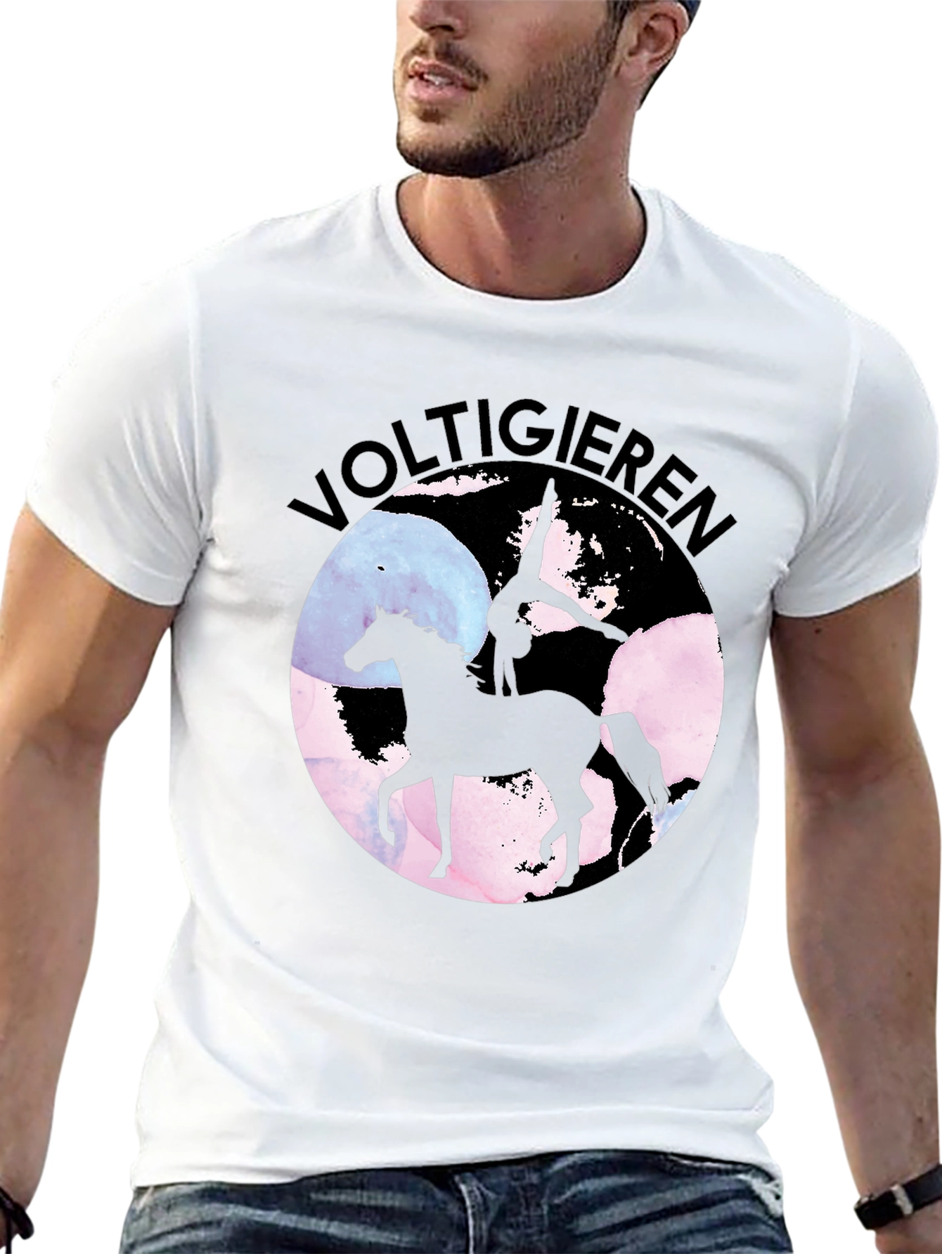 Voltigieren Horse T-Shirt - Equestrian Art Tee