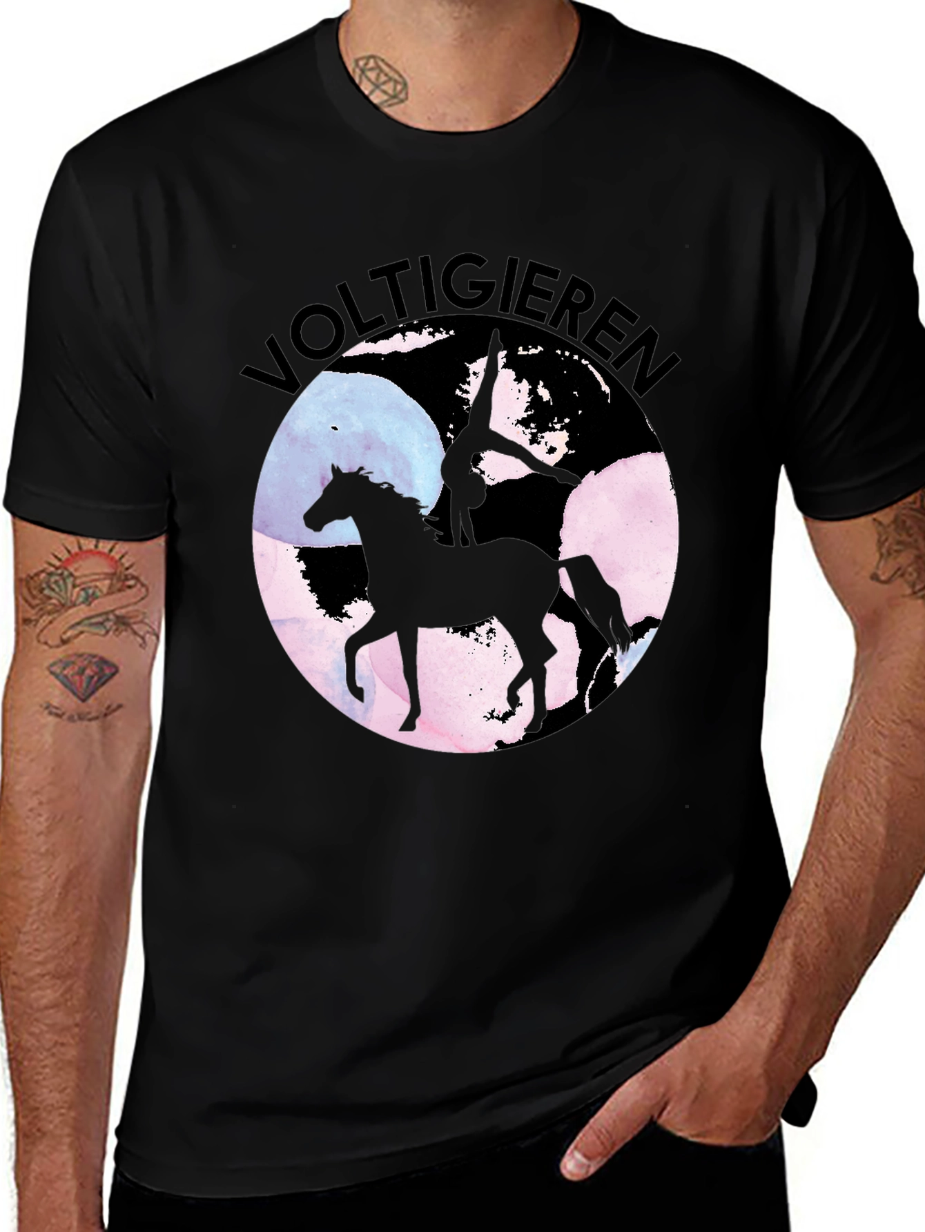 Voltigieren Horse T-Shirt - Equestrian Art Tee