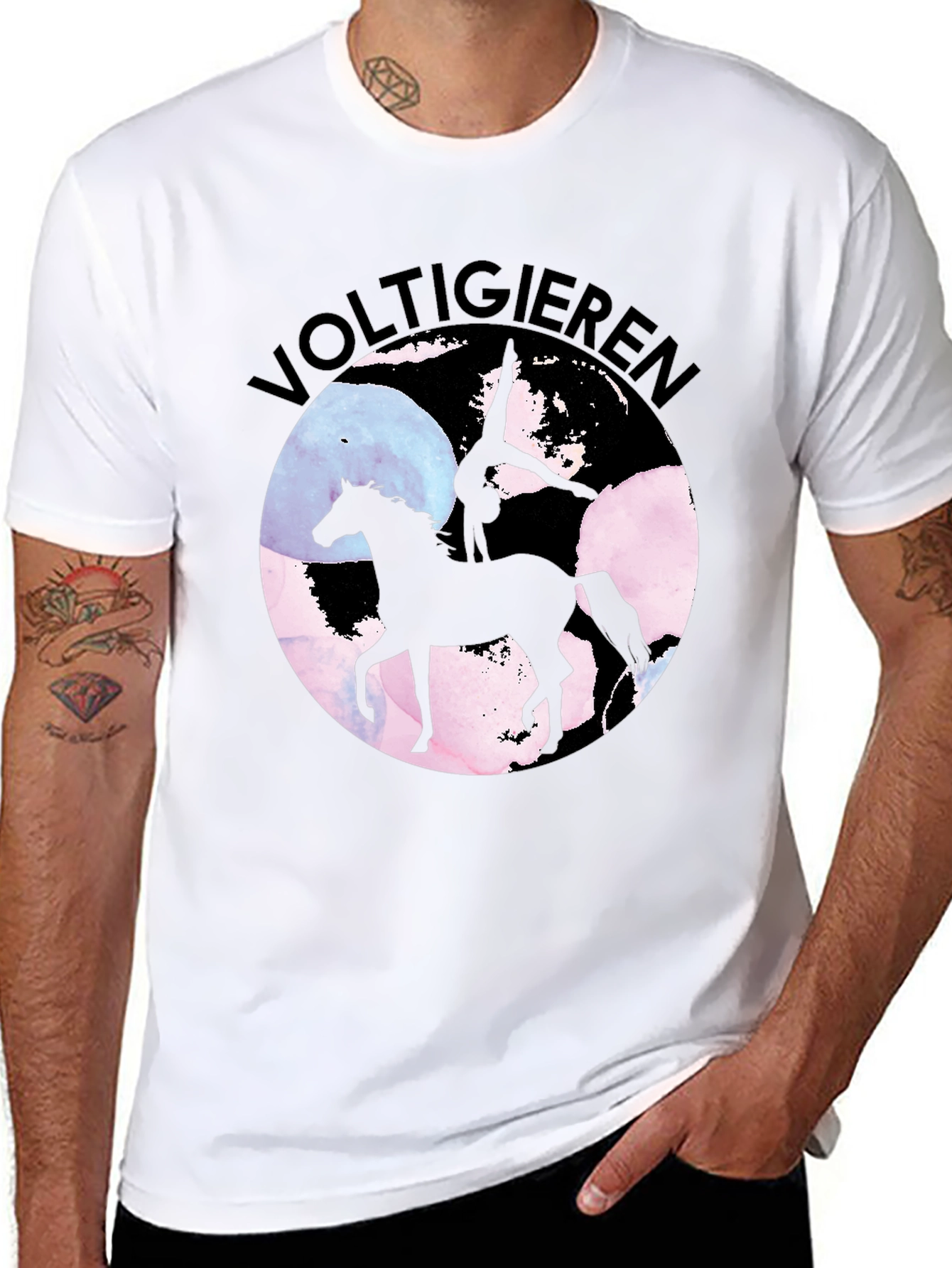 Voltigieren Horse T-Shirt - Equestrian Art Tee