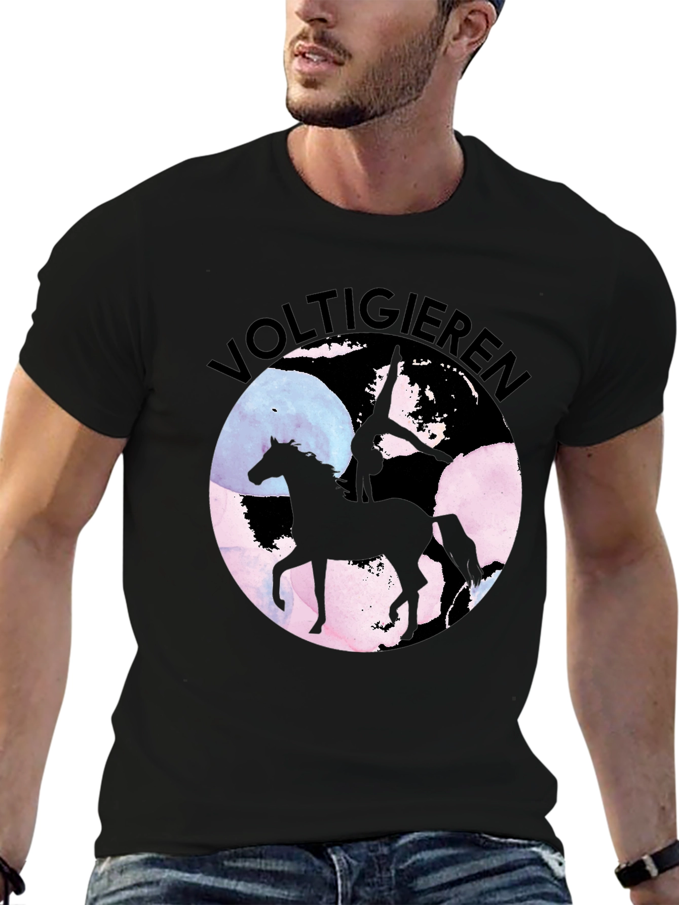 Voltigieren Horse T-Shirt - Equestrian Art Tee