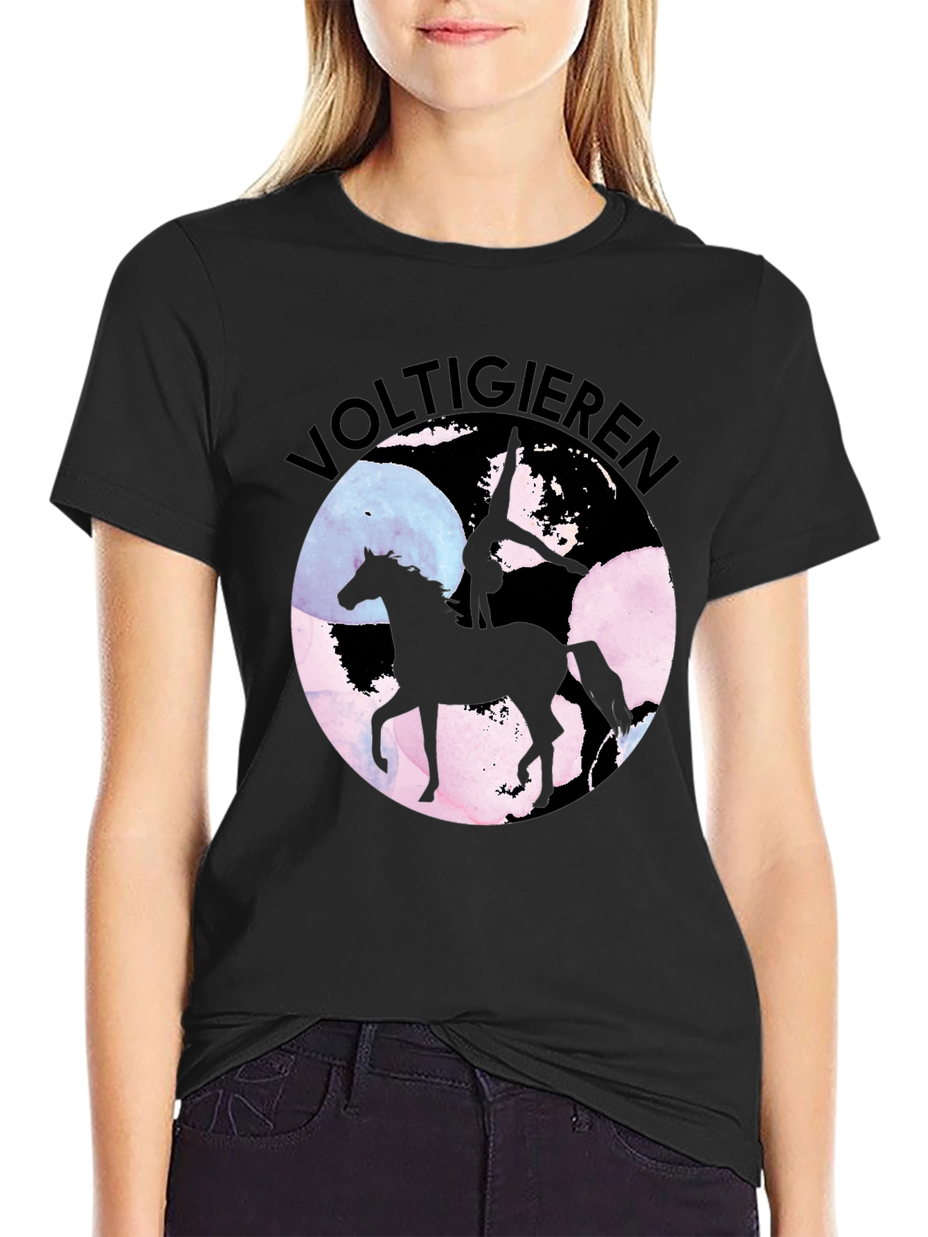 Voltigieren Horse T-Shirt - Equestrian Art Tee
