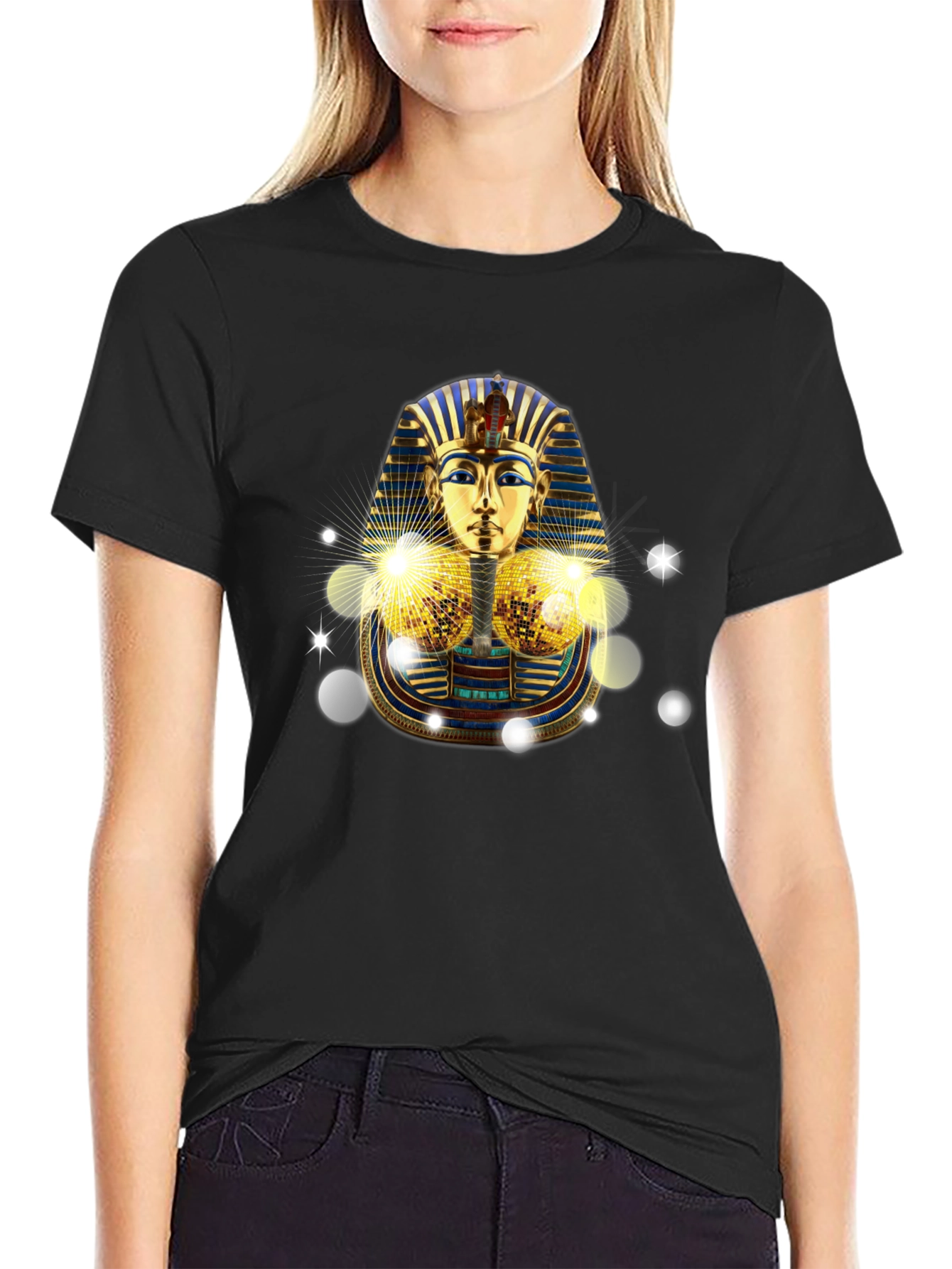 Egyptian Pharaoh T-Shirt - Golden Tut Design