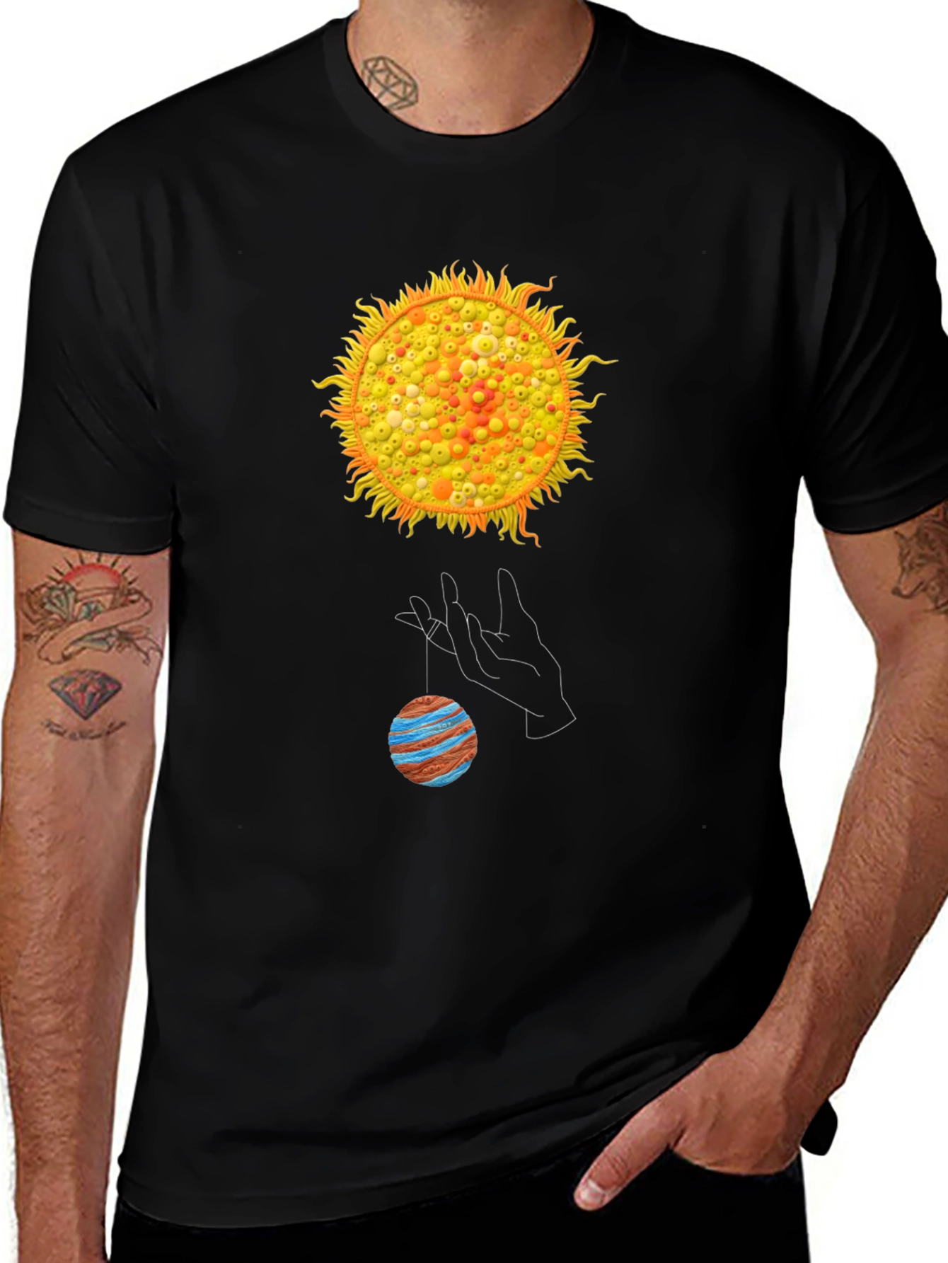 Solar System Graphic T-Shirt