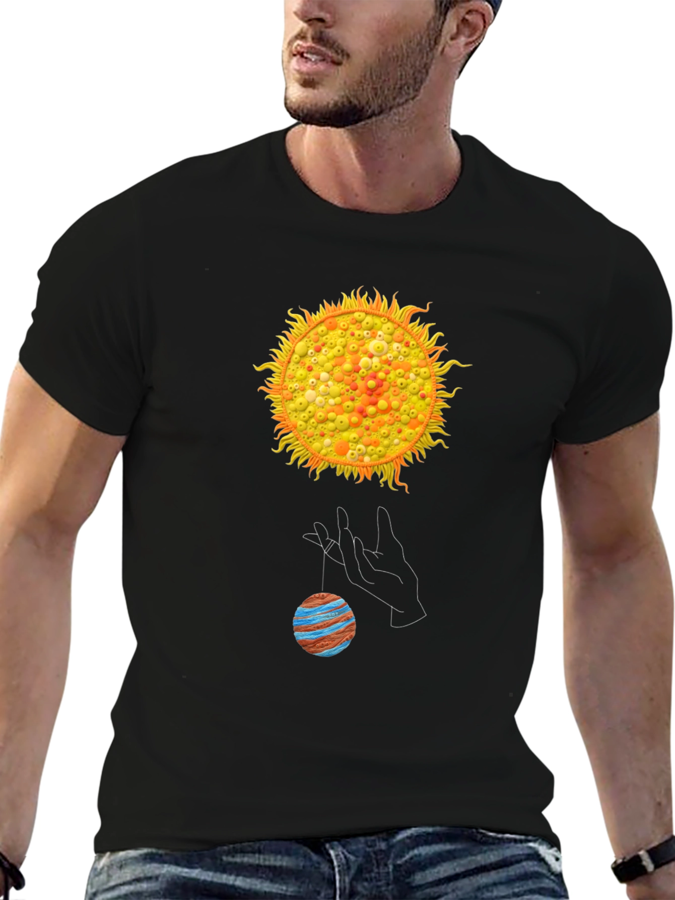 Solar System Graphic T-Shirt