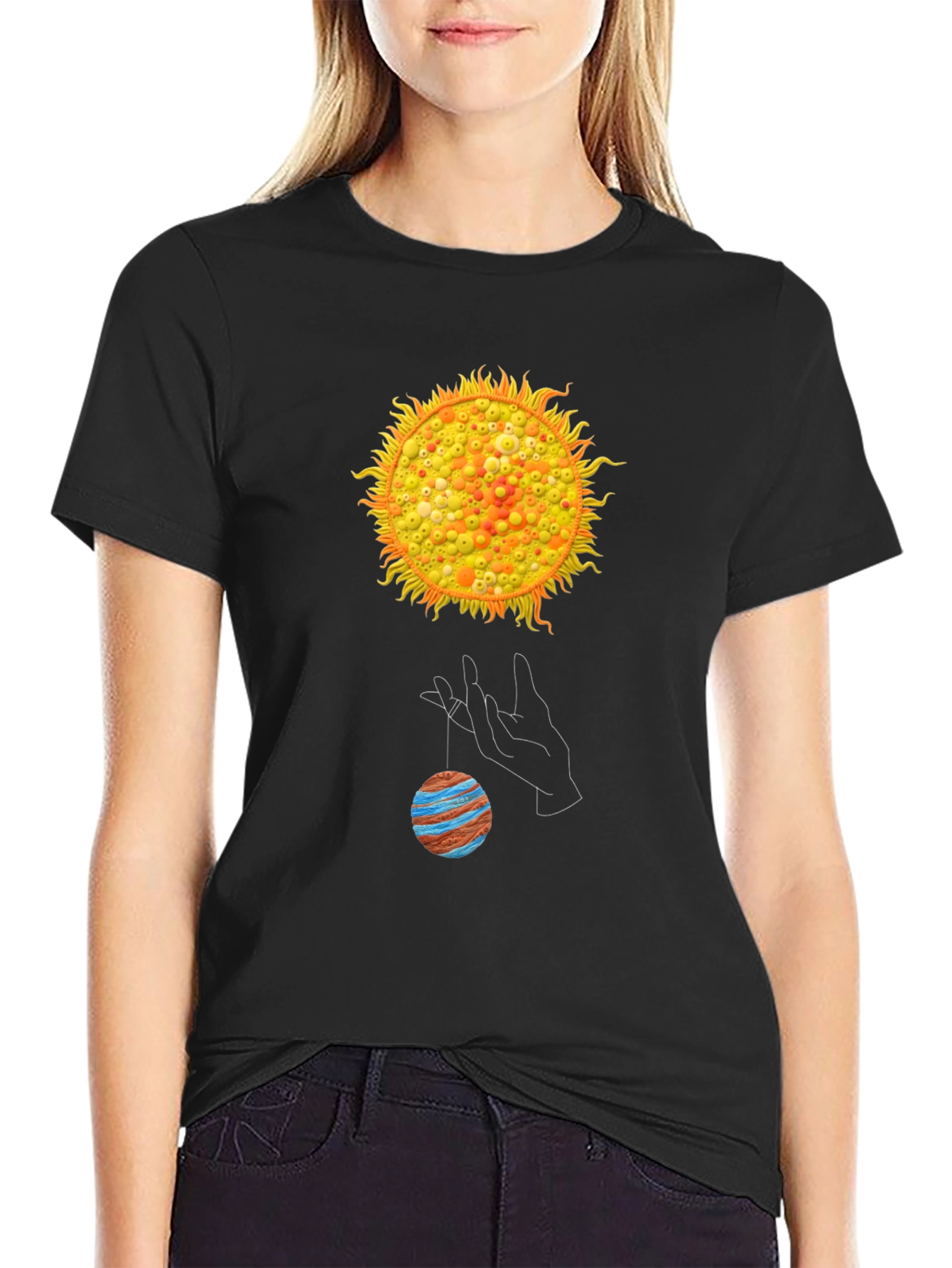 Solar System Graphic T-Shirt
