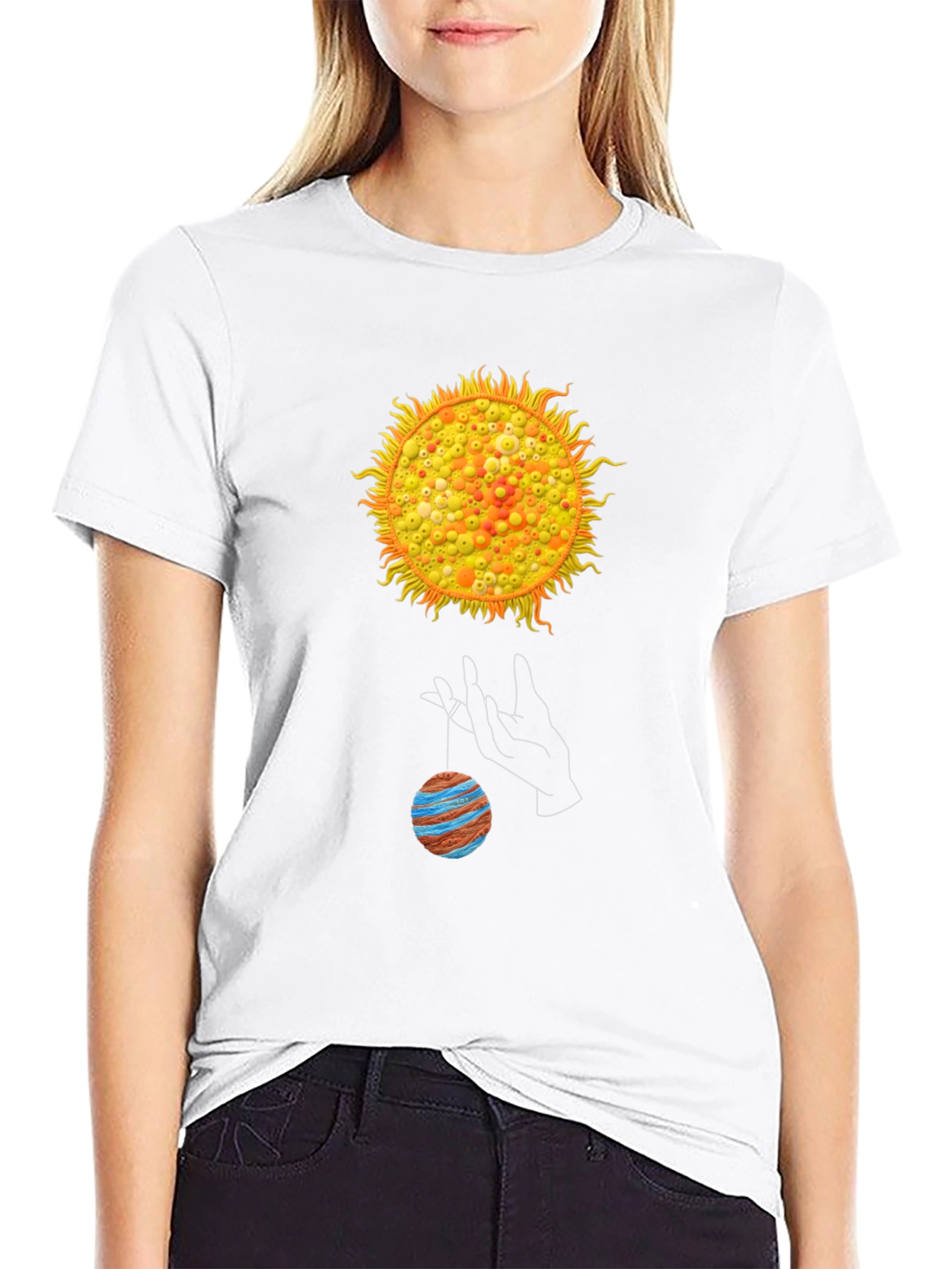 Solar System Graphic T-Shirt