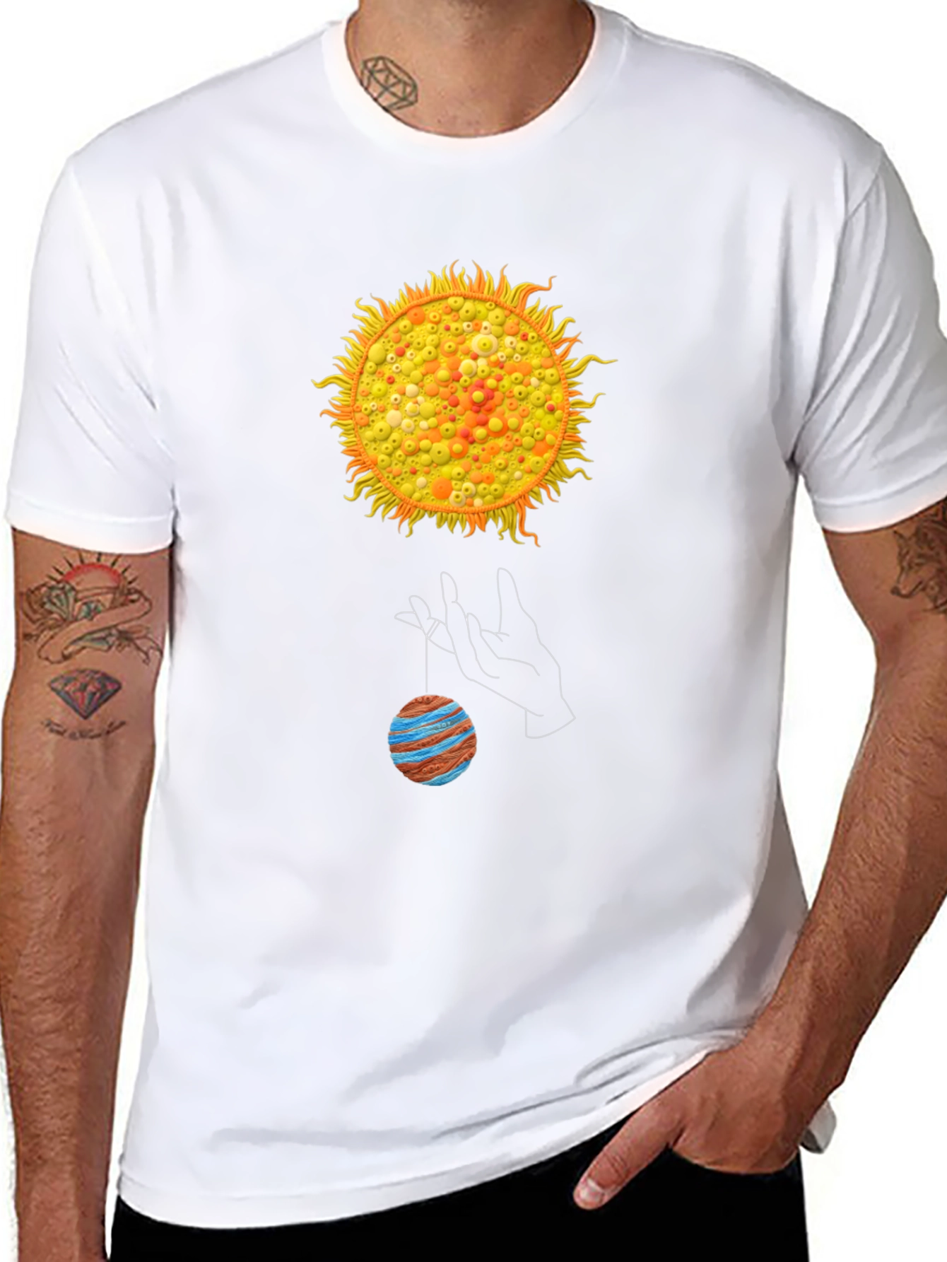 Solar System Graphic T-Shirt
