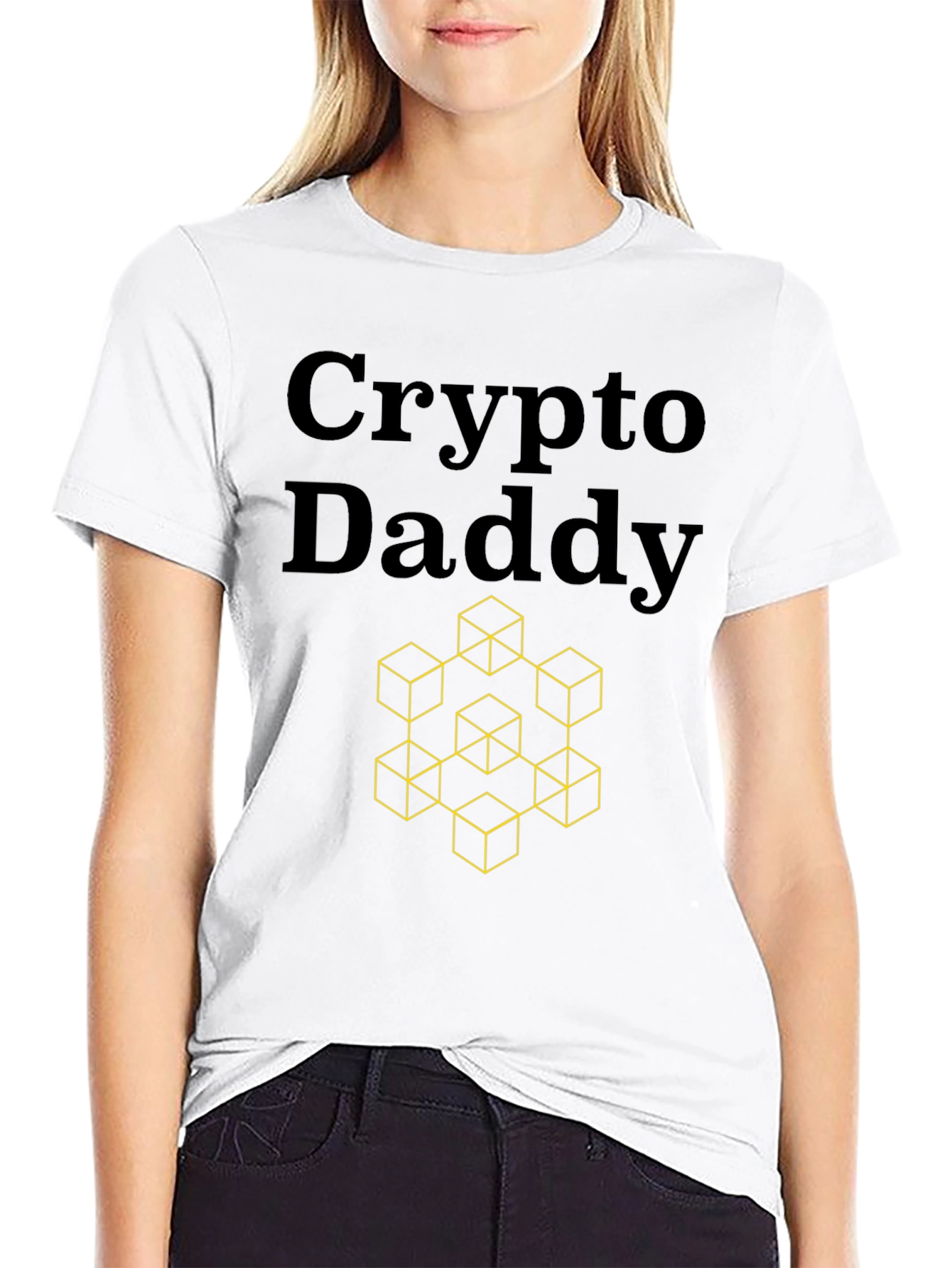 Crypto Daddy T-Shirt - Geometric Design