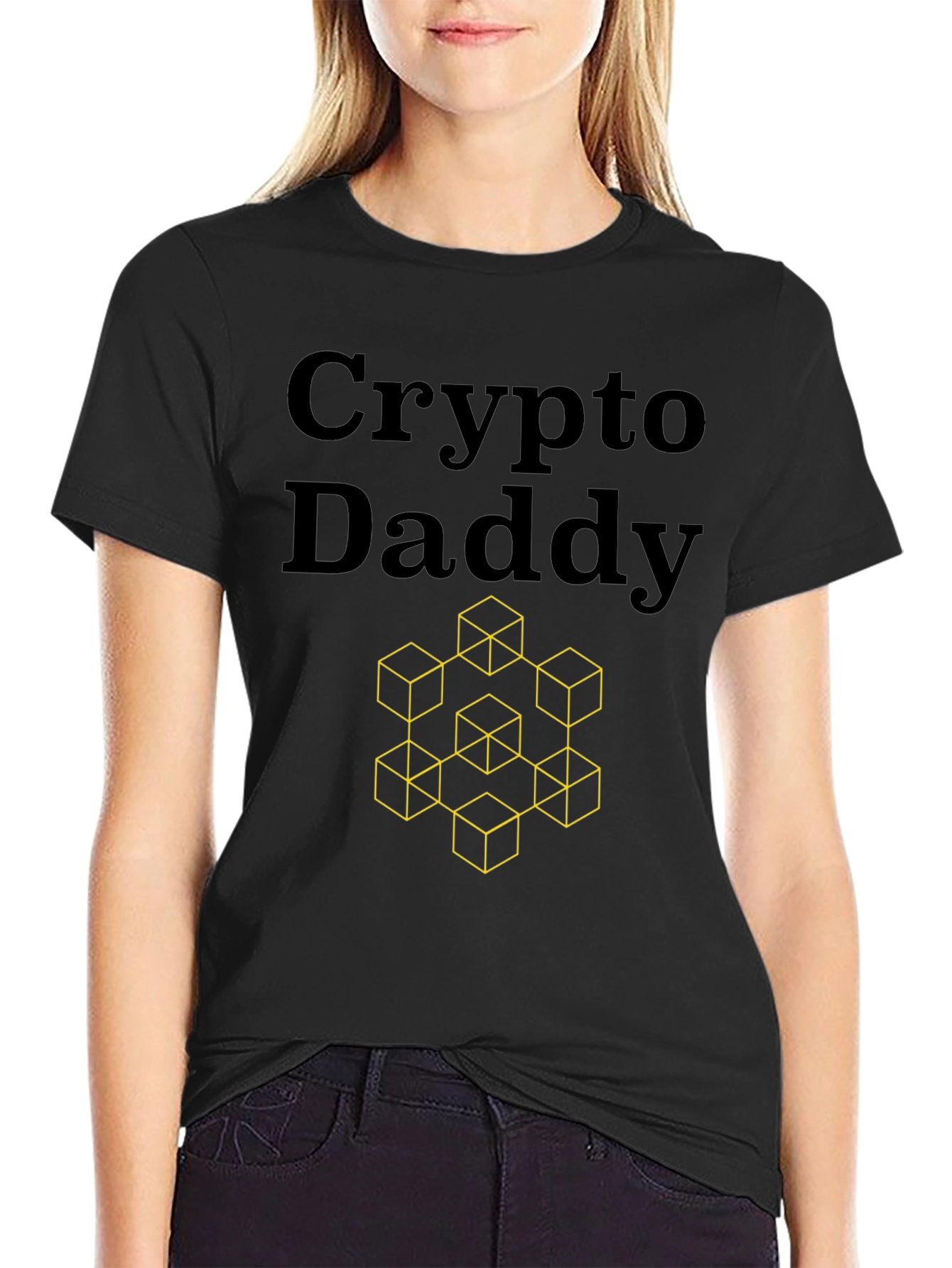 Crypto Daddy T-Shirt - Geometric Design